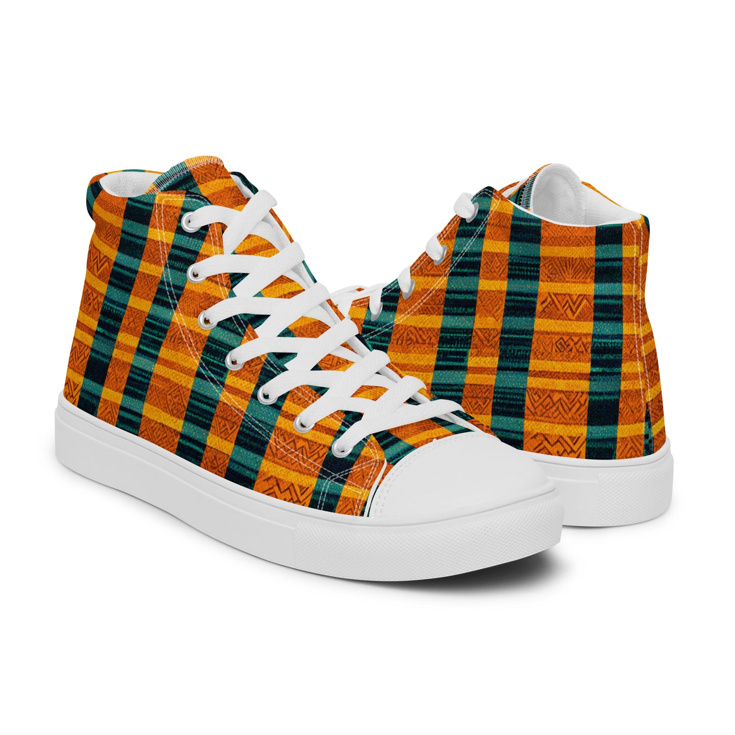 Sunset & Surf Men’s high top canvas shoes