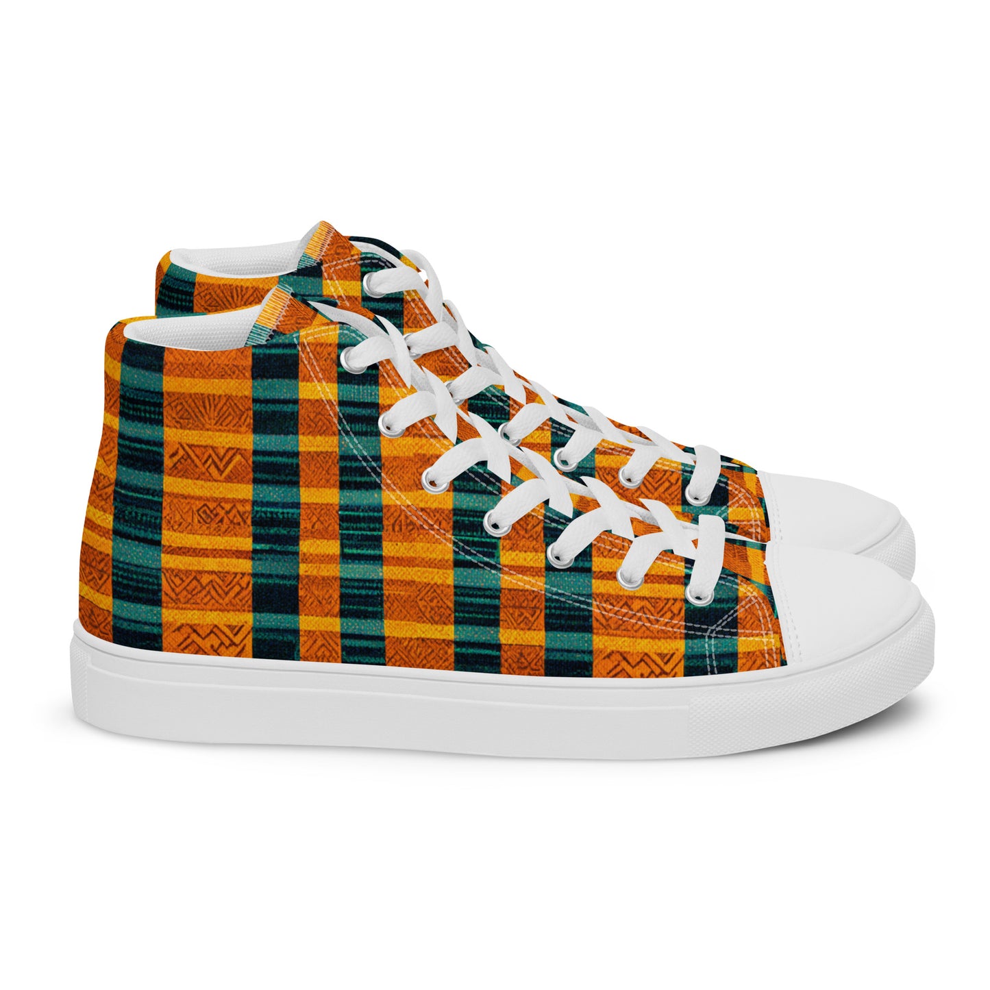 Sunset & Surf Men’s high top canvas shoes