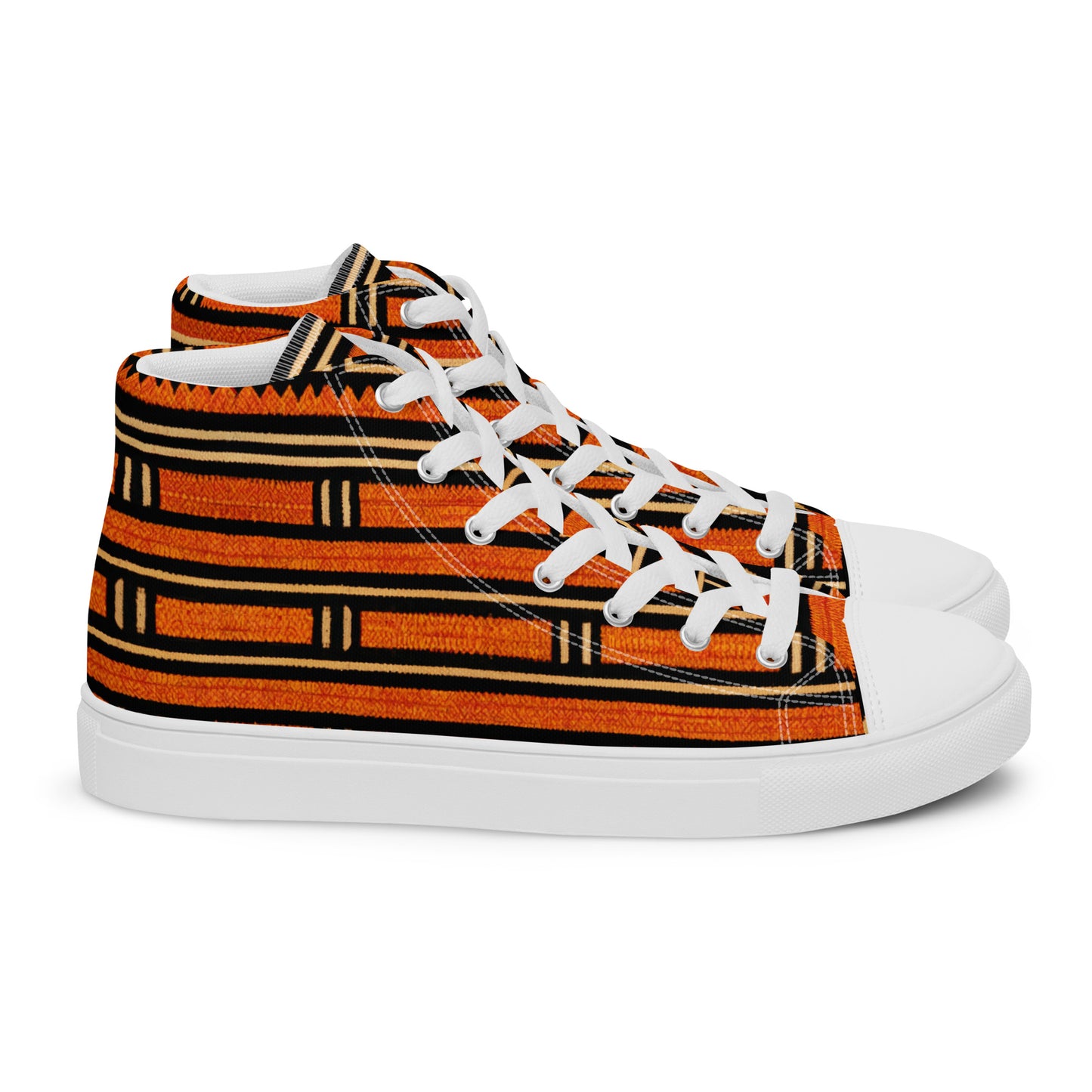 Nightfall Bricks Men’s high top canvas shoes