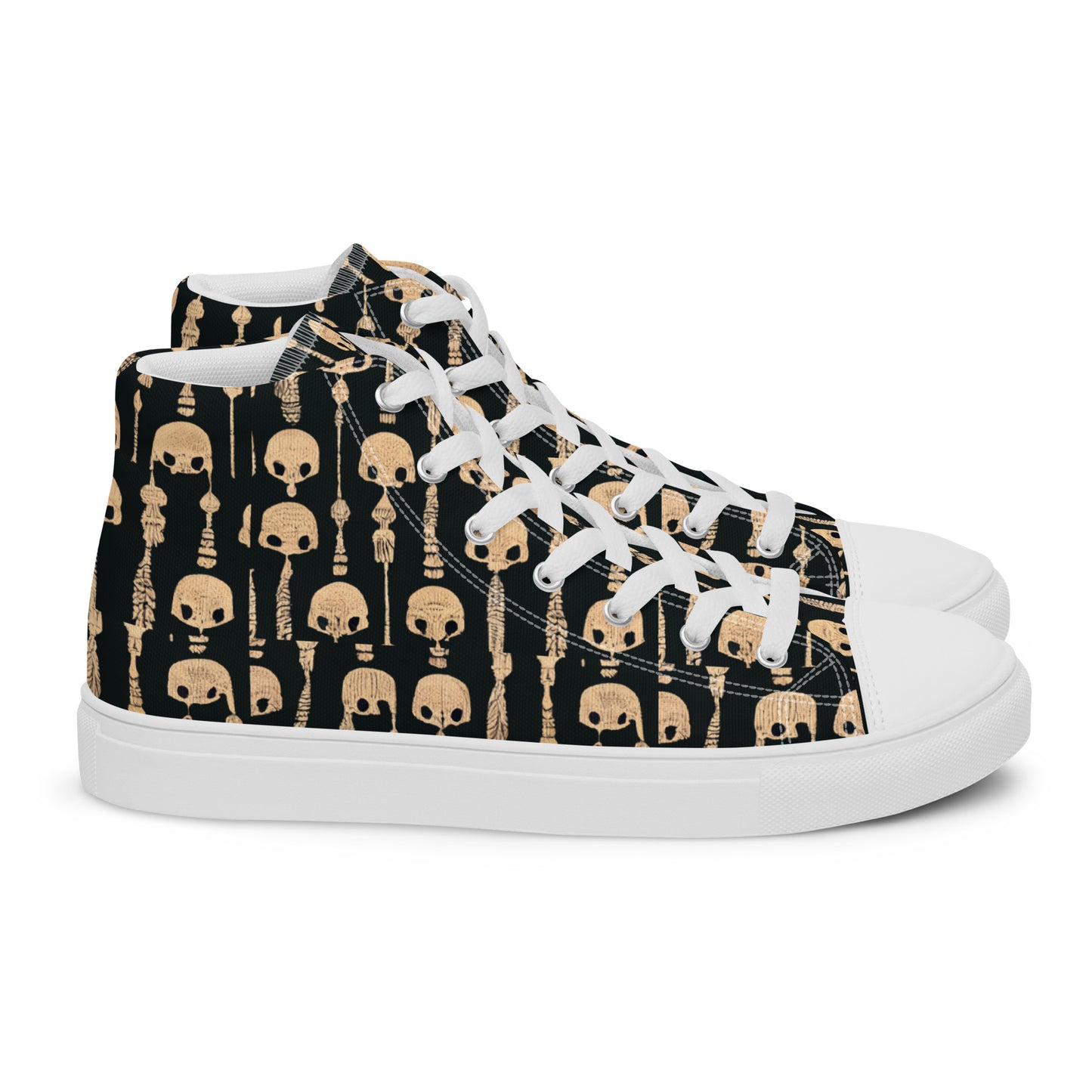 Boney Abstractions Men’s high top canvas shoes