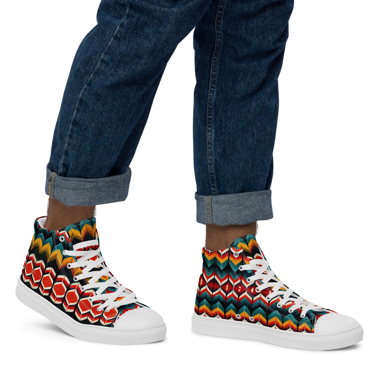 Jimmy’s Sweater Men’s high top canvas shoes