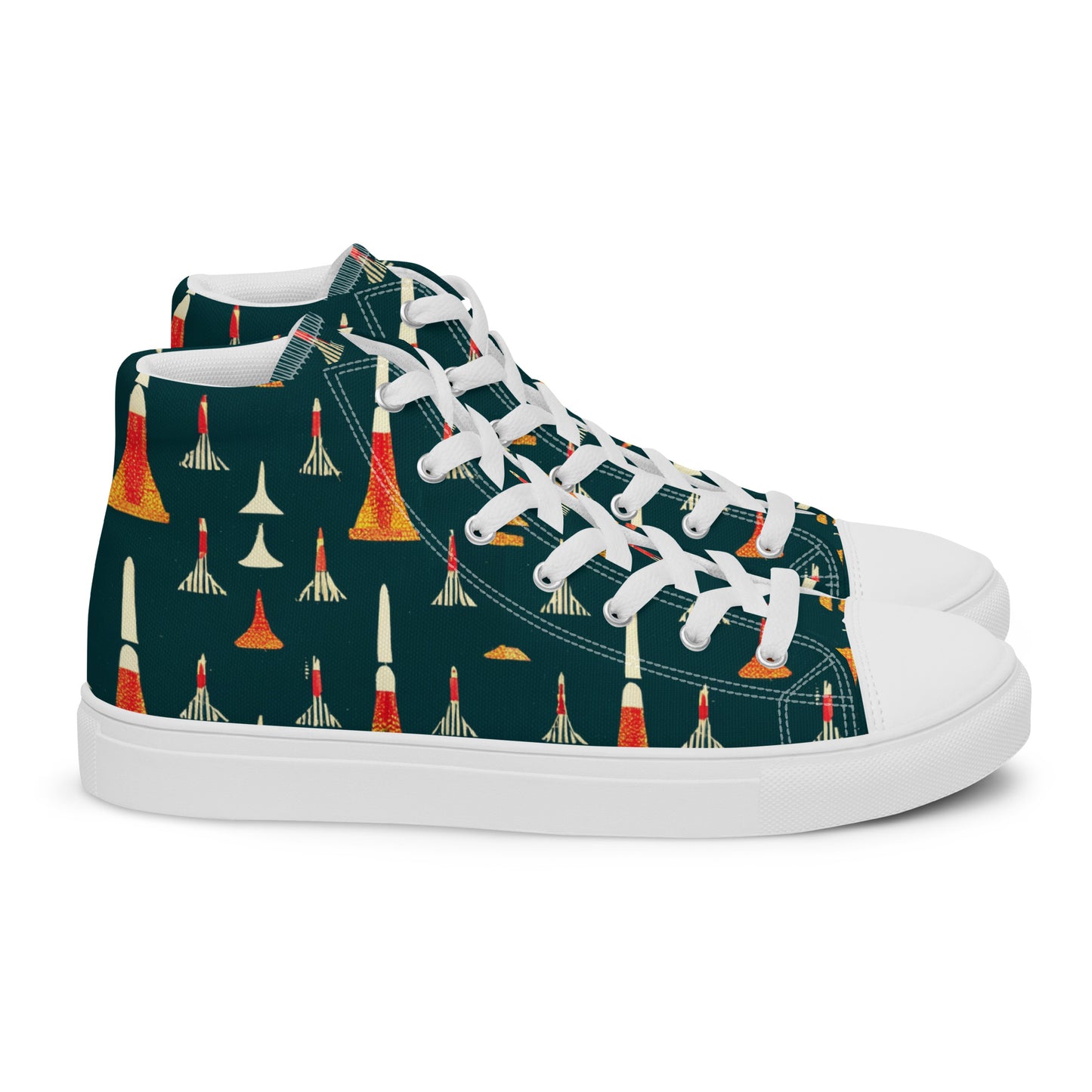 Ode to a Story Men’s high top canvas shoes