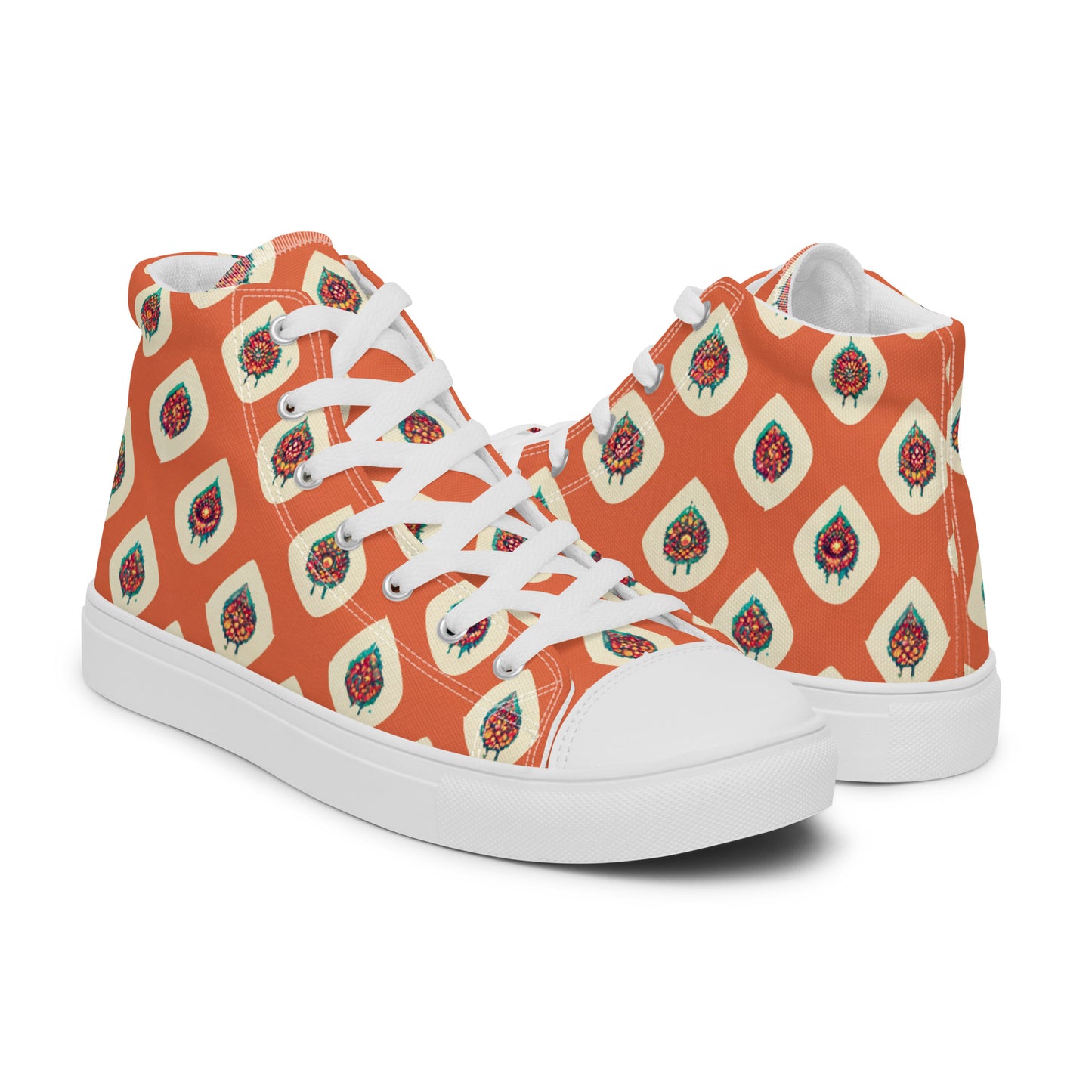 Mango Tango Men’s high top canvas shoes