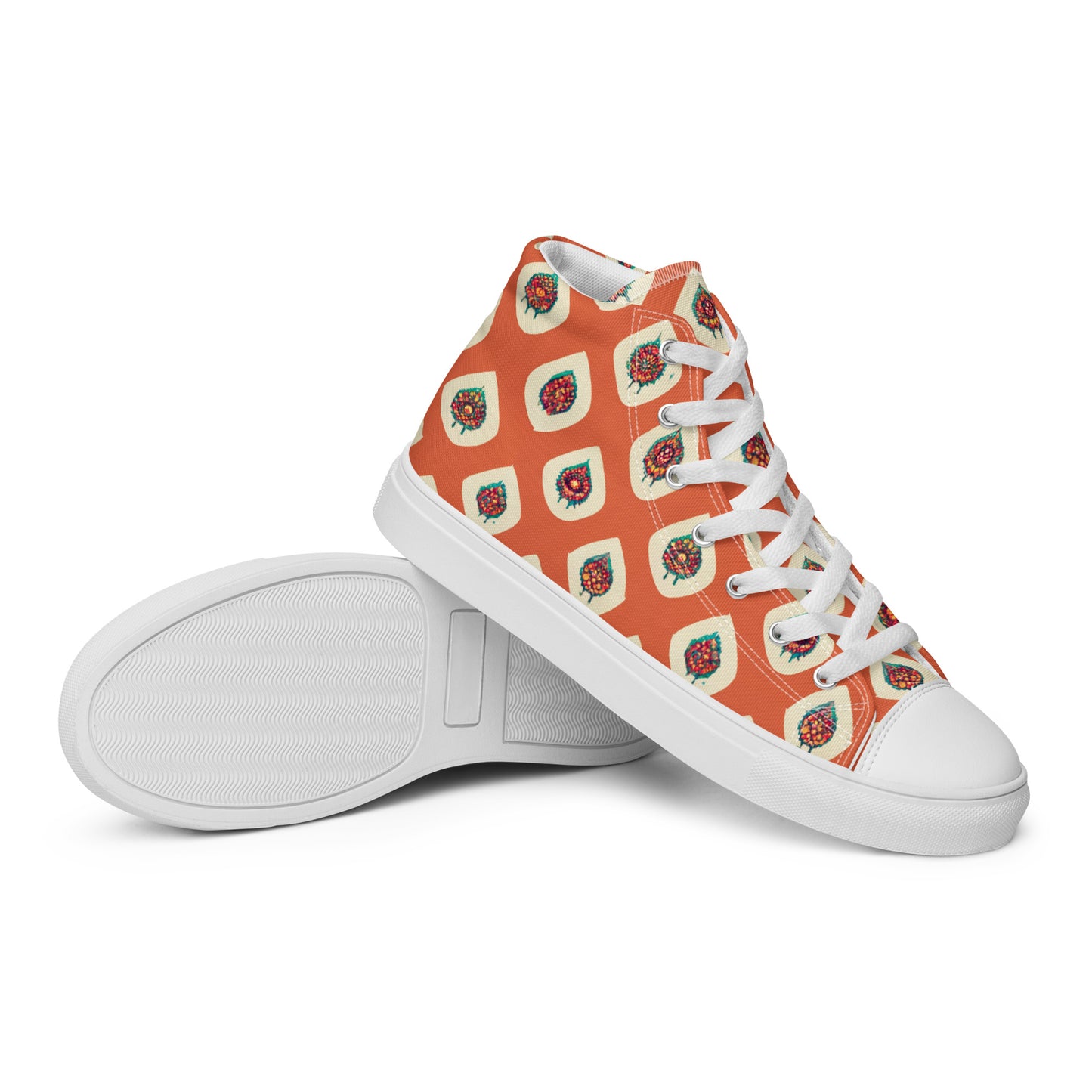 Mango Tango Men’s high top canvas shoes