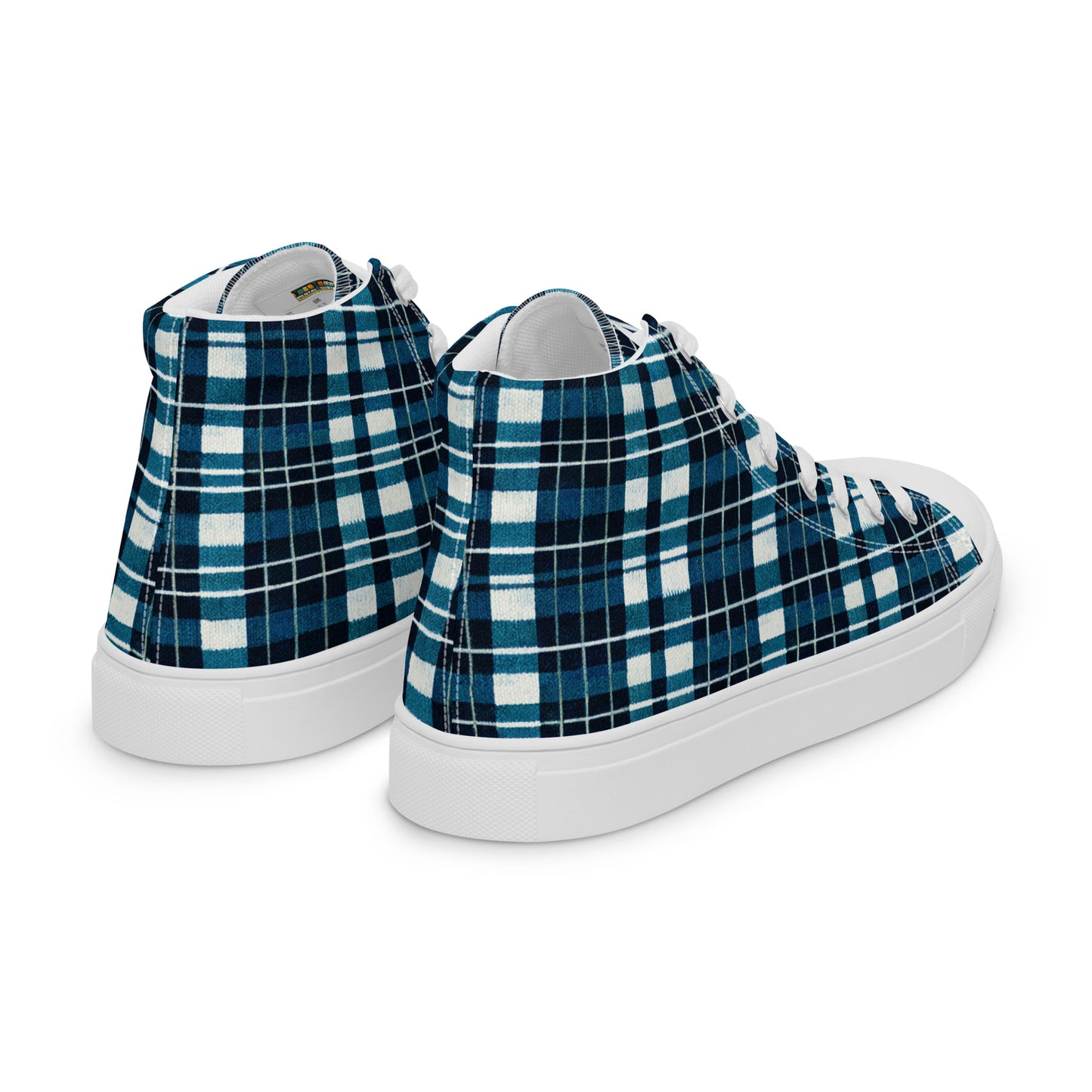 Highland Heritage Plaid Men’s high top canvas shoes