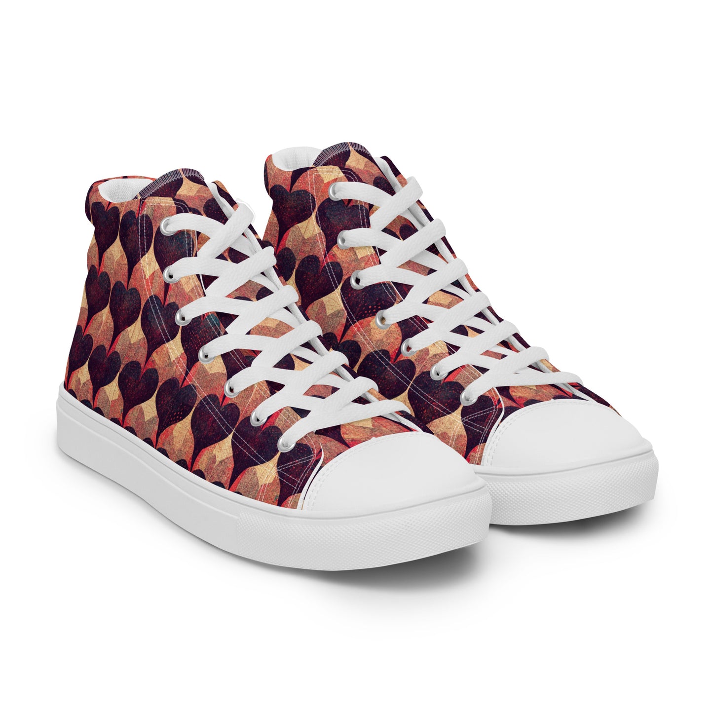 Loves Tapestry Men’s high top canvas shoes