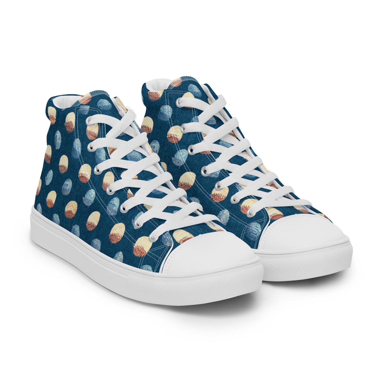 Play Ball Men’s high top canvas shoes