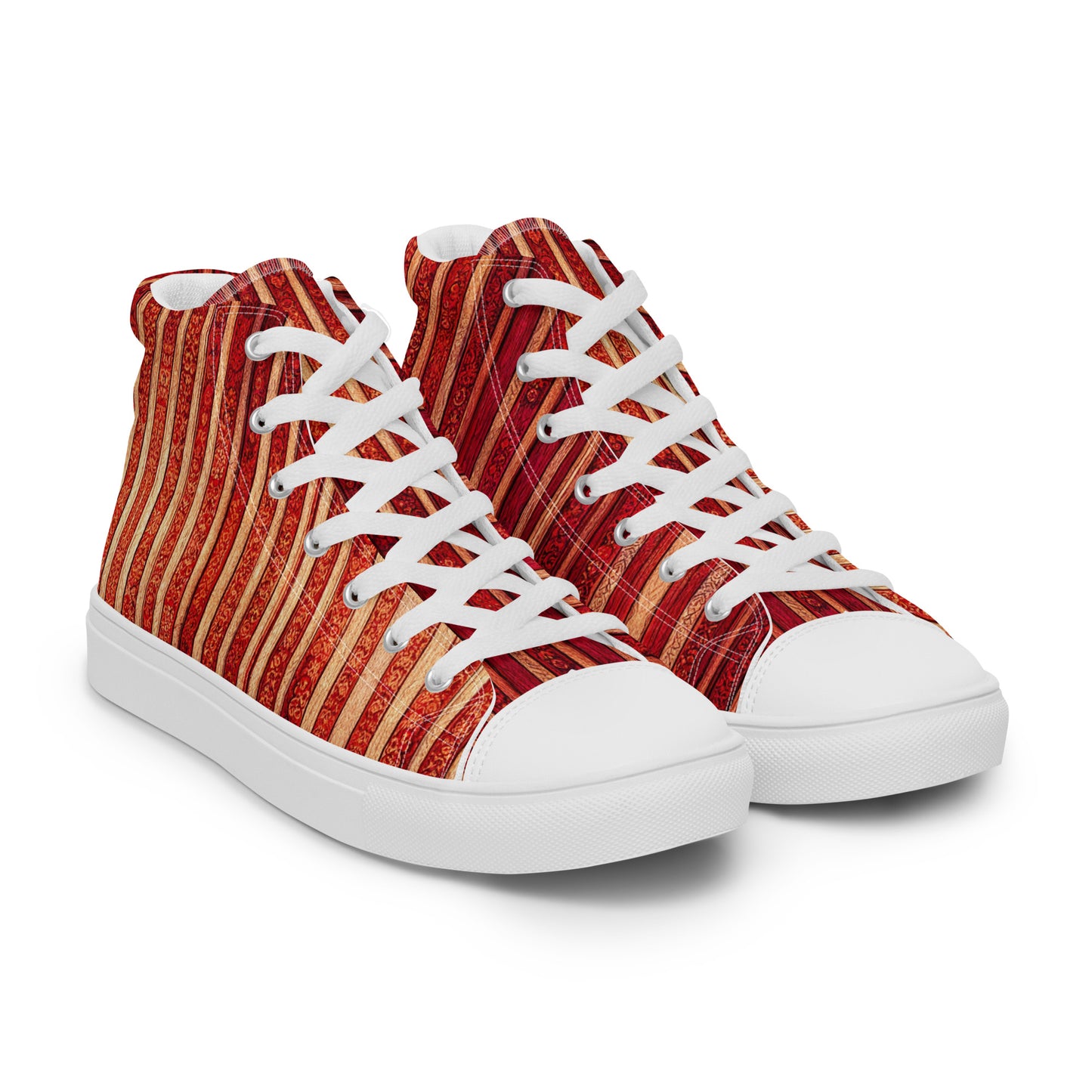 Intricate Carmine Men’s high top canvas shoes