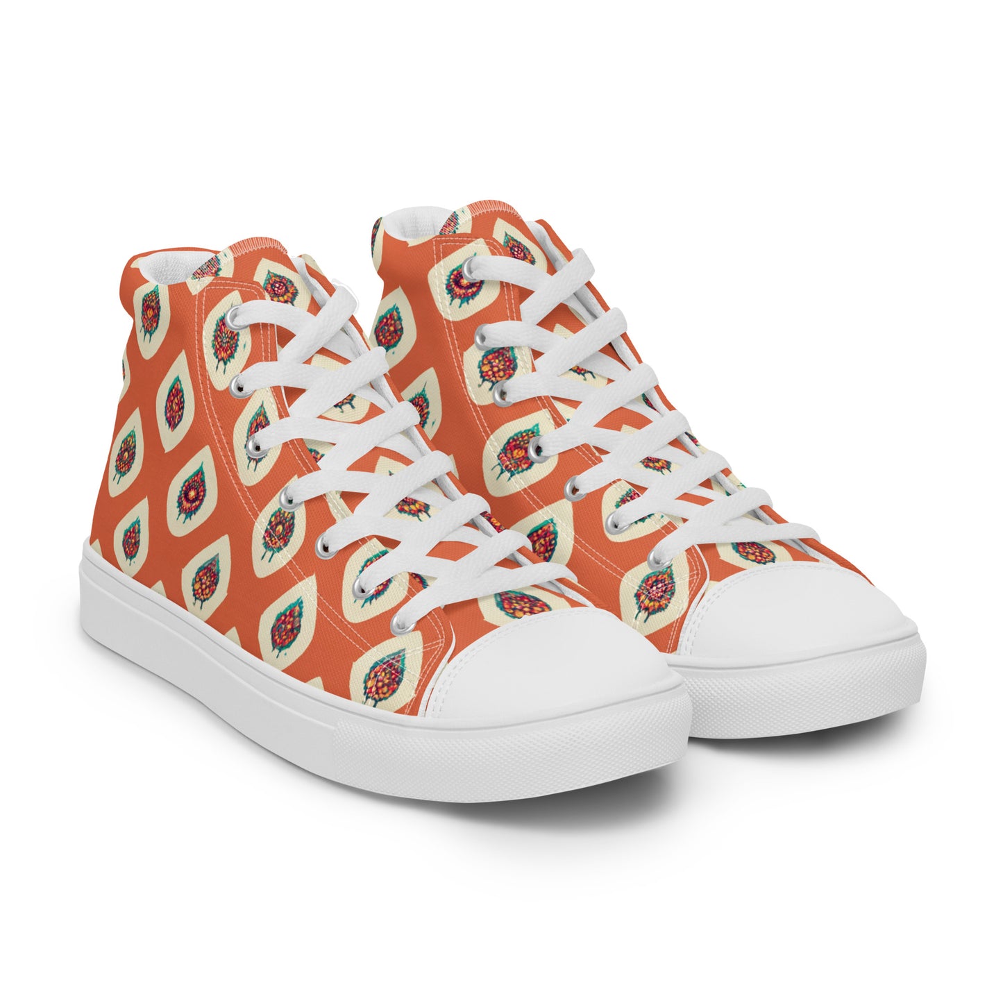 Mango Tango Men’s high top canvas shoes