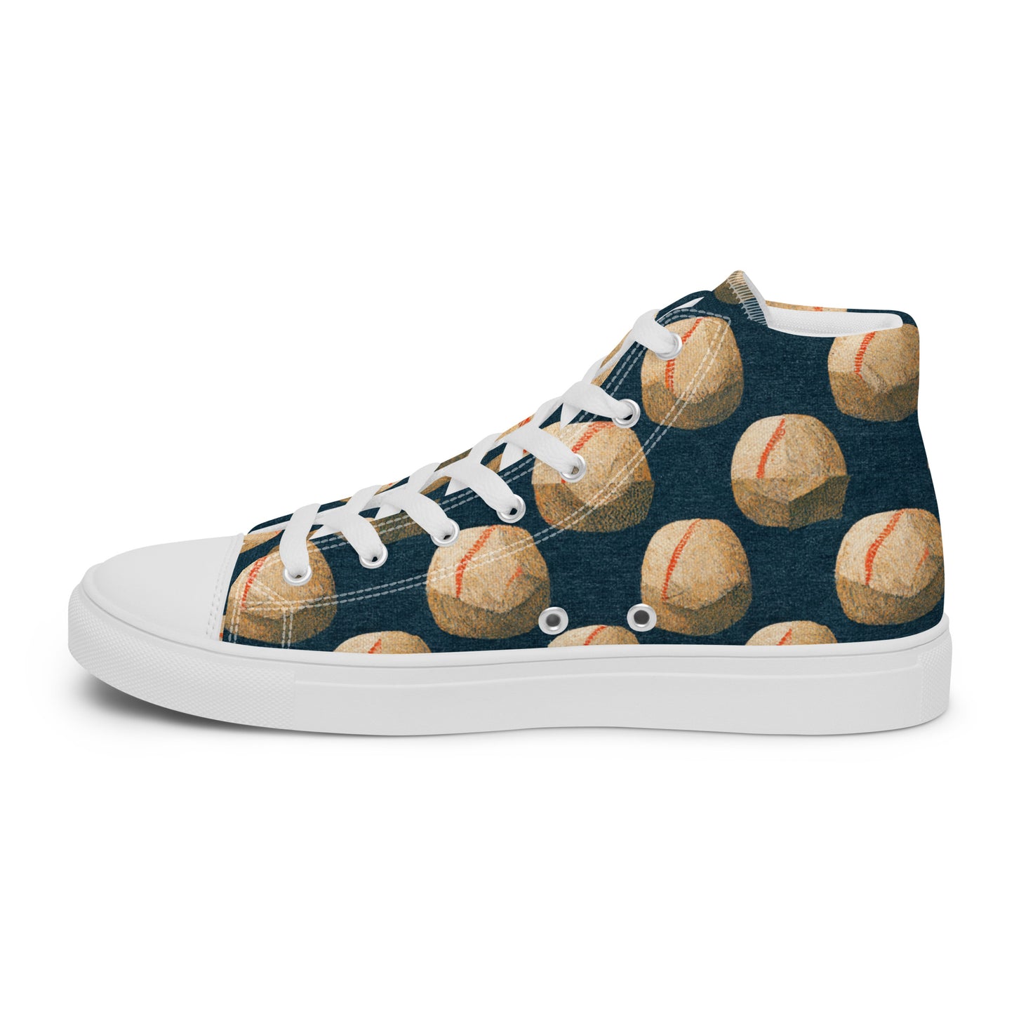 Home Run Hues Men’s high top canvas shoes