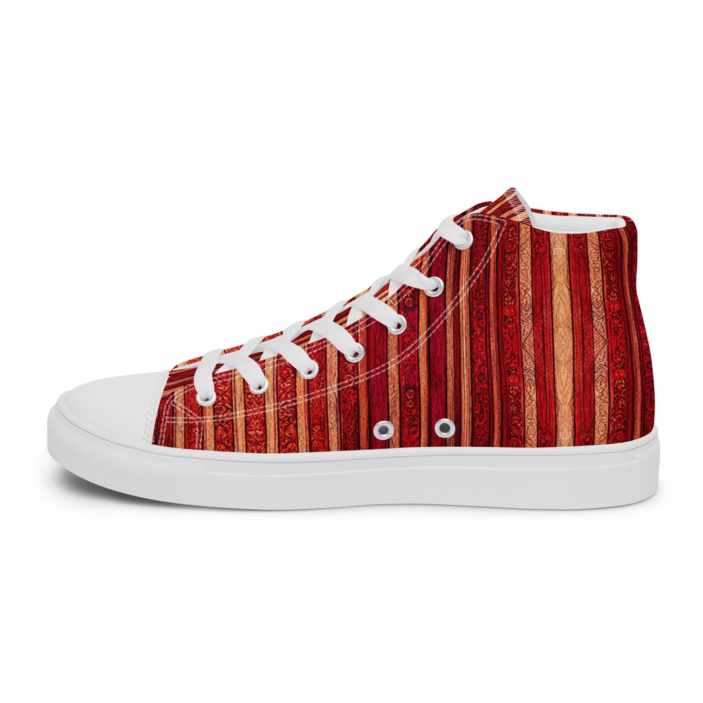 Intricate Carmine Men’s high top canvas shoes