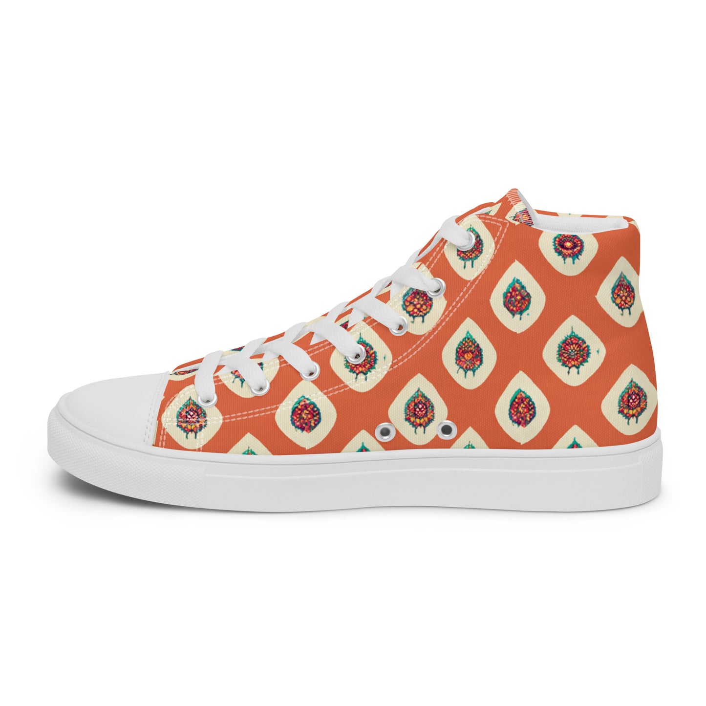 Mango Tango Men’s high top canvas shoes