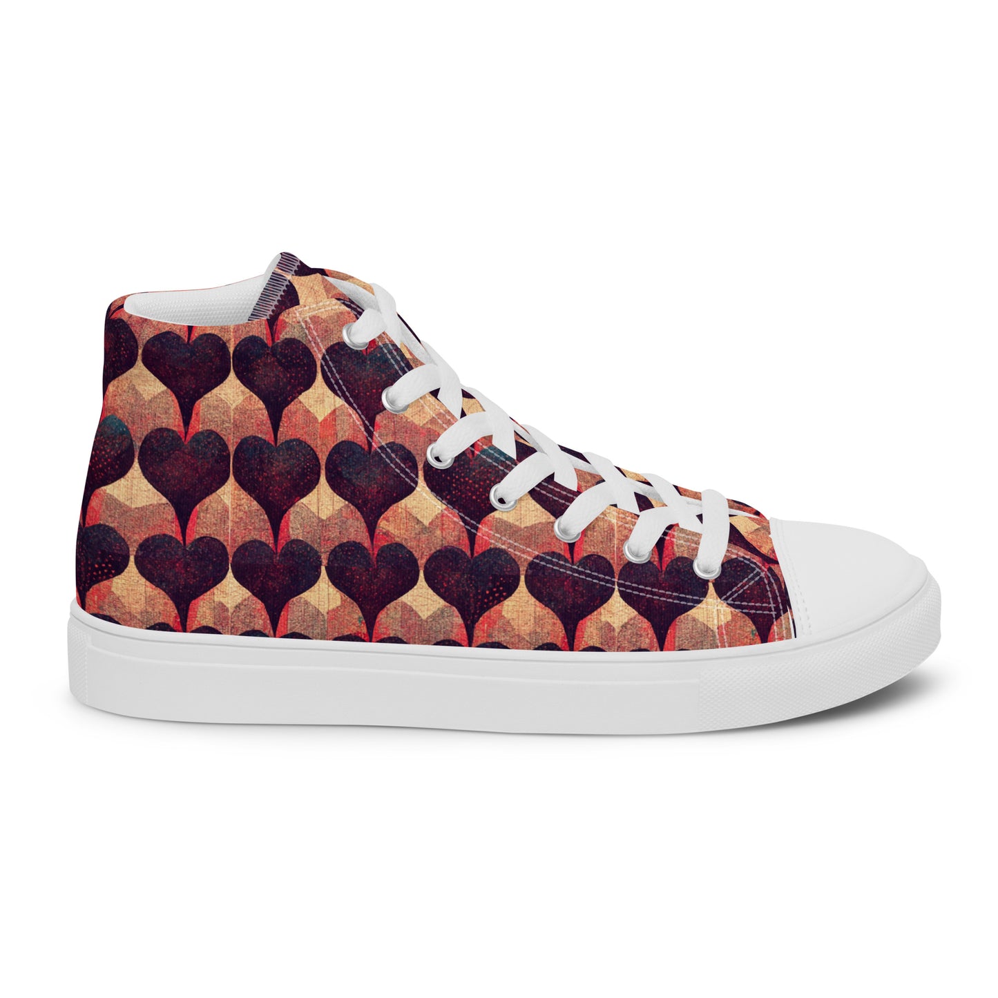 Loves Tapestry Men’s high top canvas shoes