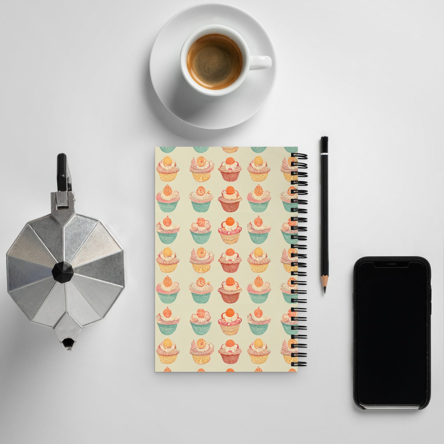 Cupcakery Spiral notebook