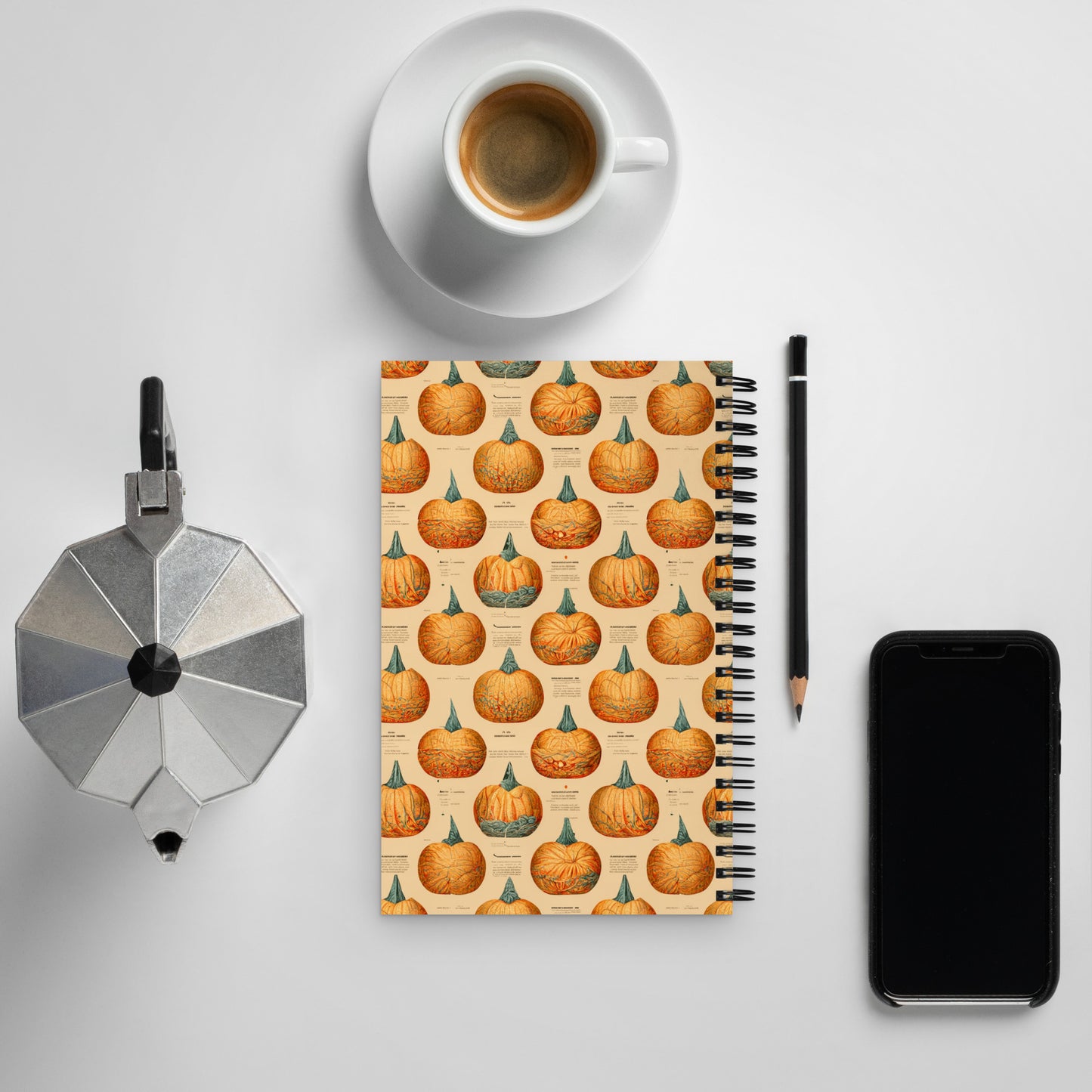 Pumpkin Patch Spiral notebook