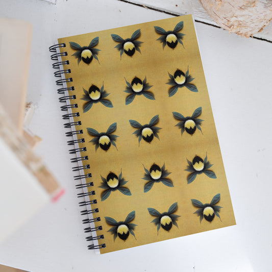 Fluffy Pollinator Spiral notebook