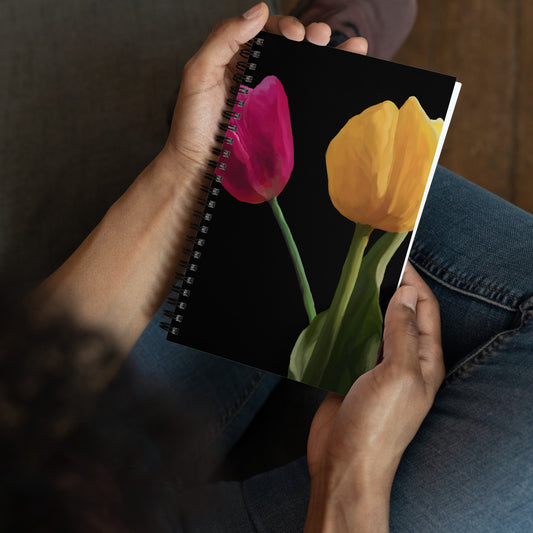 Jermita’s Tulips Spiral notebook