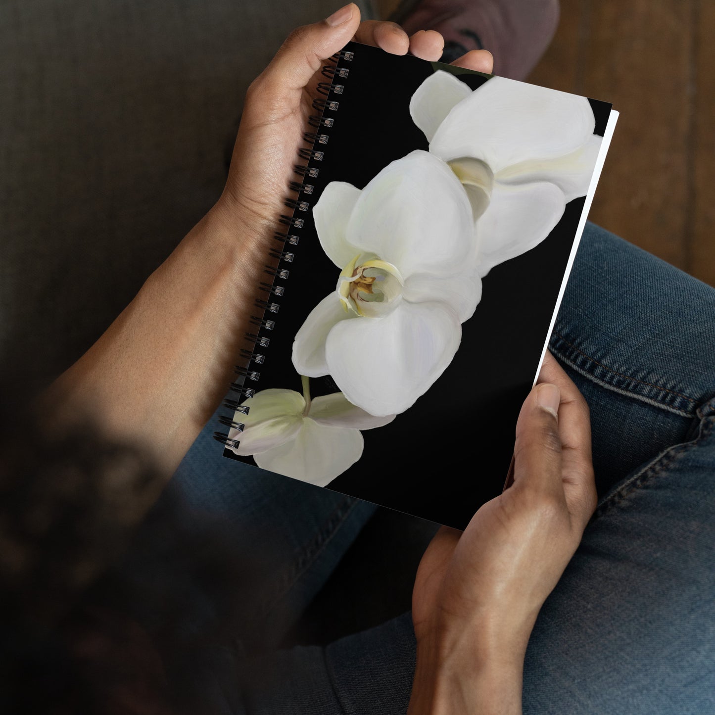 Casper’s Orchid Spiral notebook