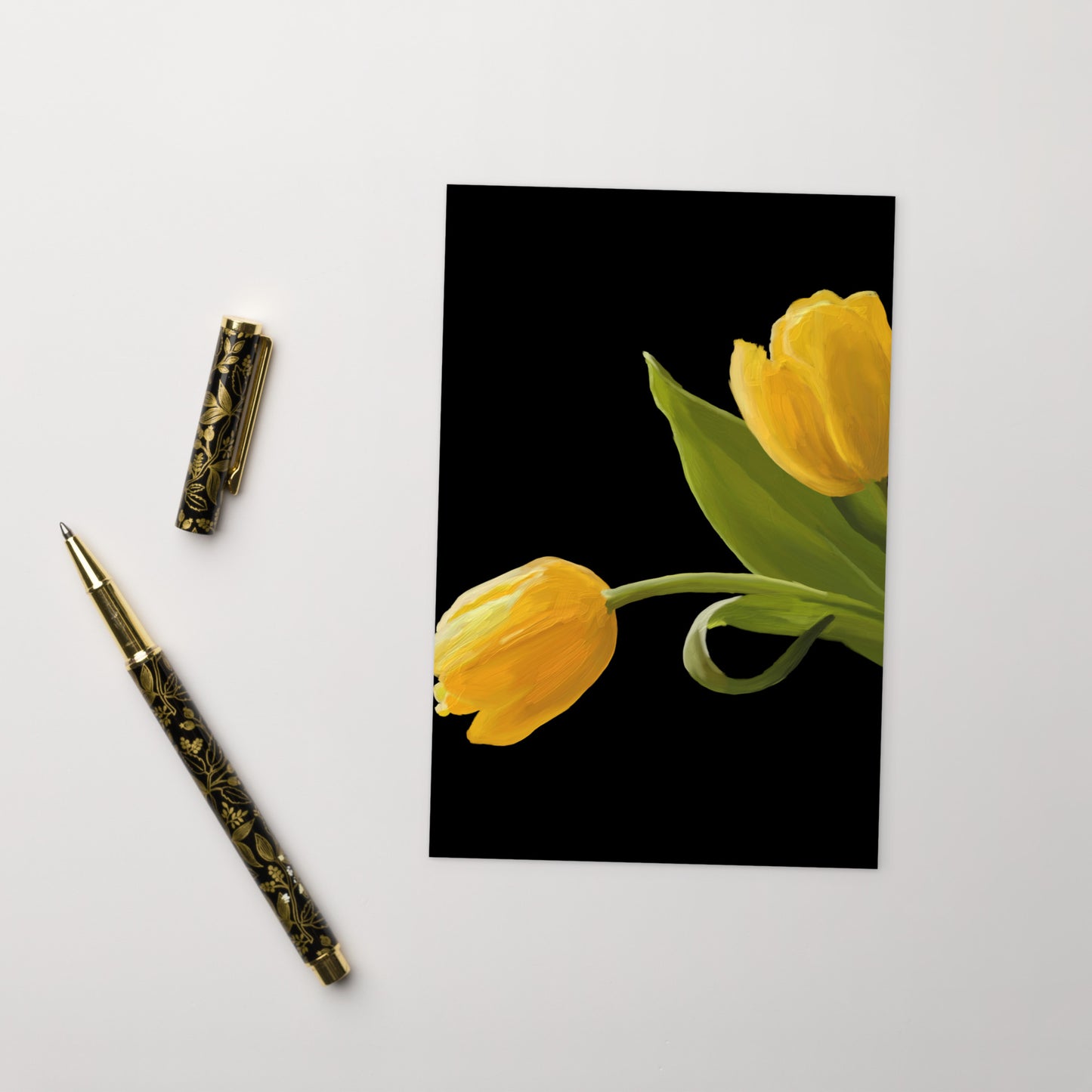 Sue’s Yellow Tulips Standard Postcard