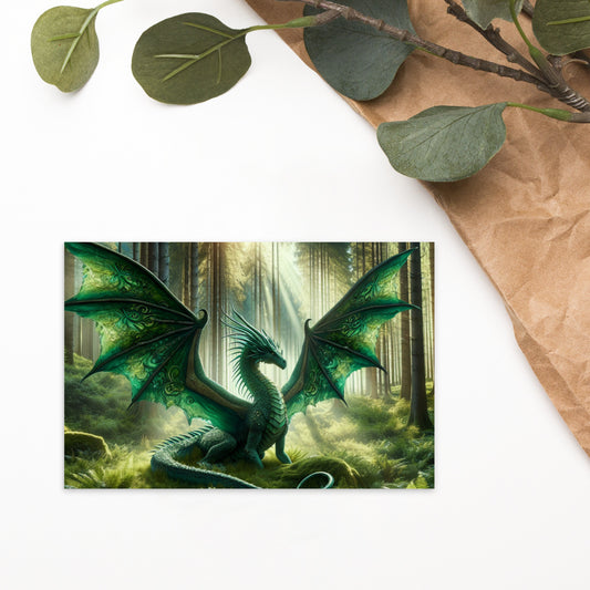 Emeralda the Great Forest Dragon Standard Postcard