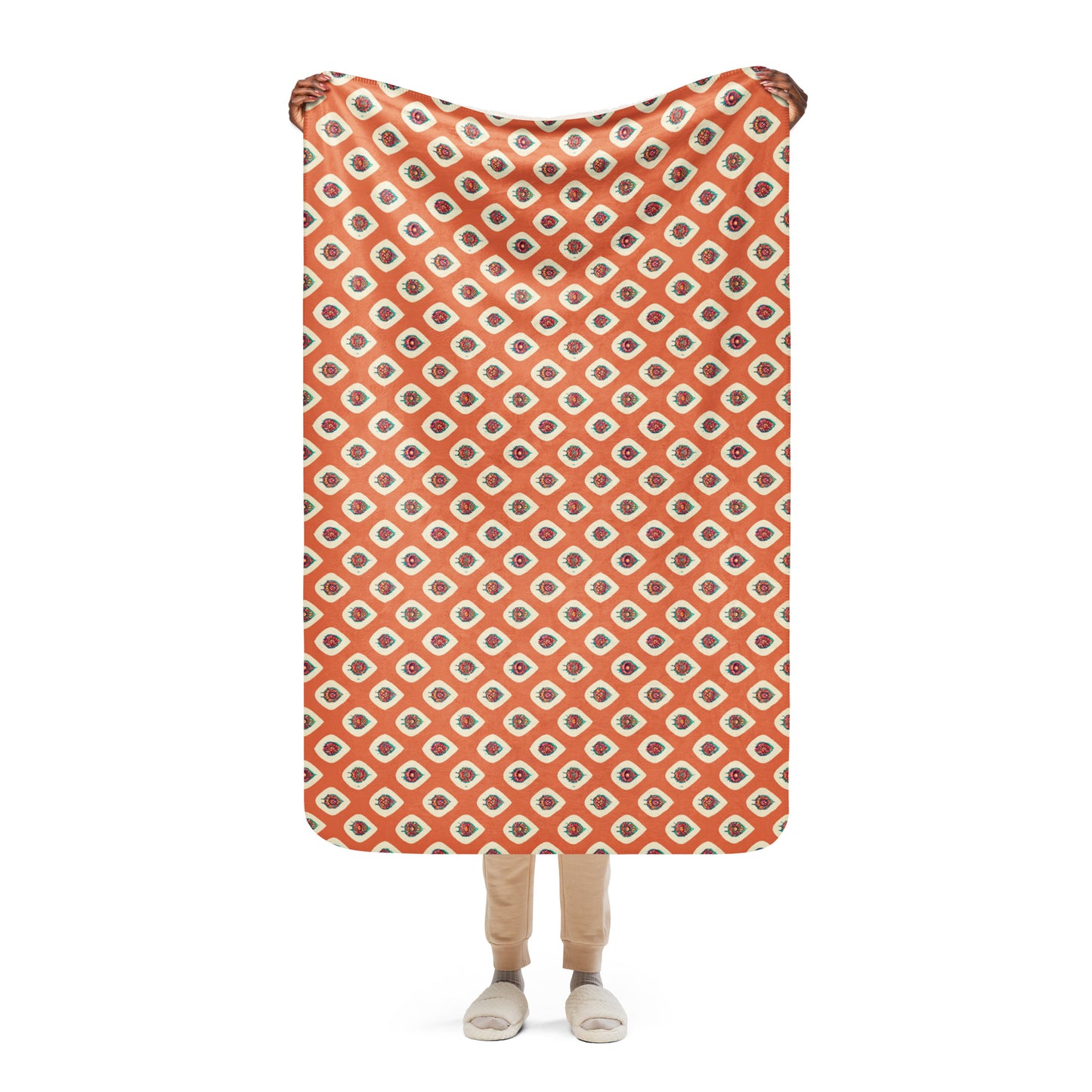 Mango Tango Sherpa blanket