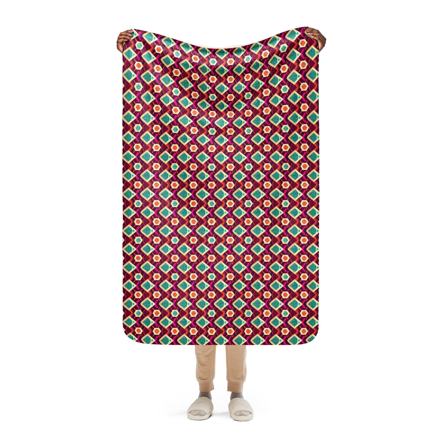 Morning Delight Sherpa blanket