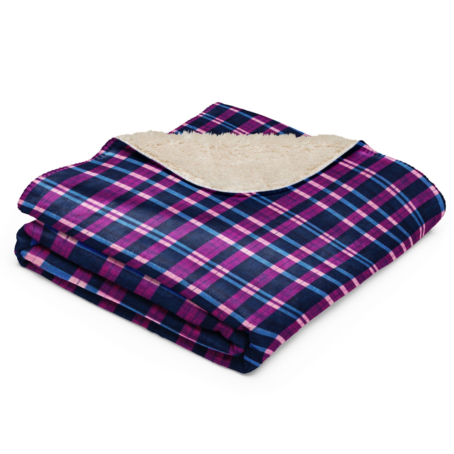 Royal Highlander Plaid Sherpa blanket