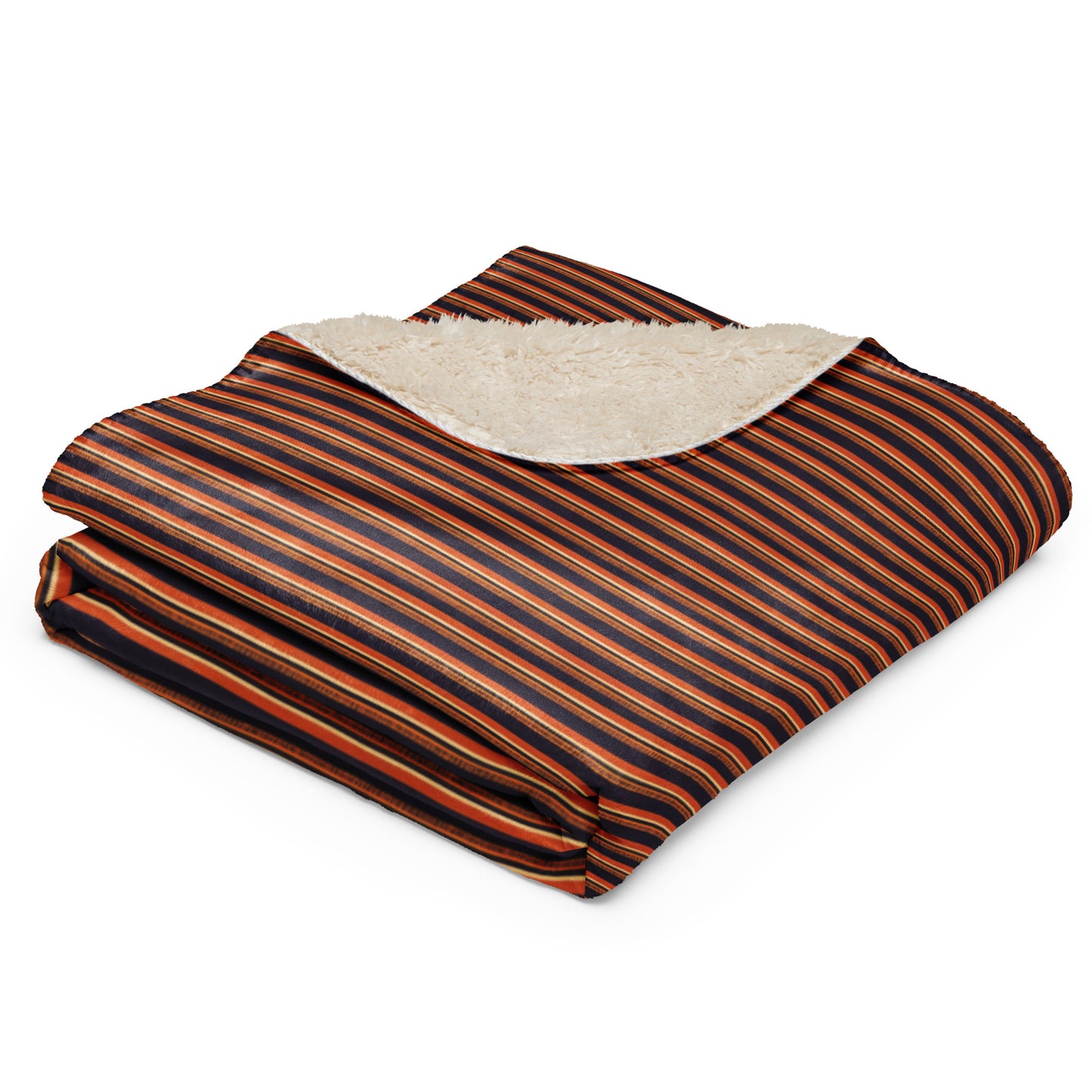 Savanna Sunset Stitches Sherpa blanket