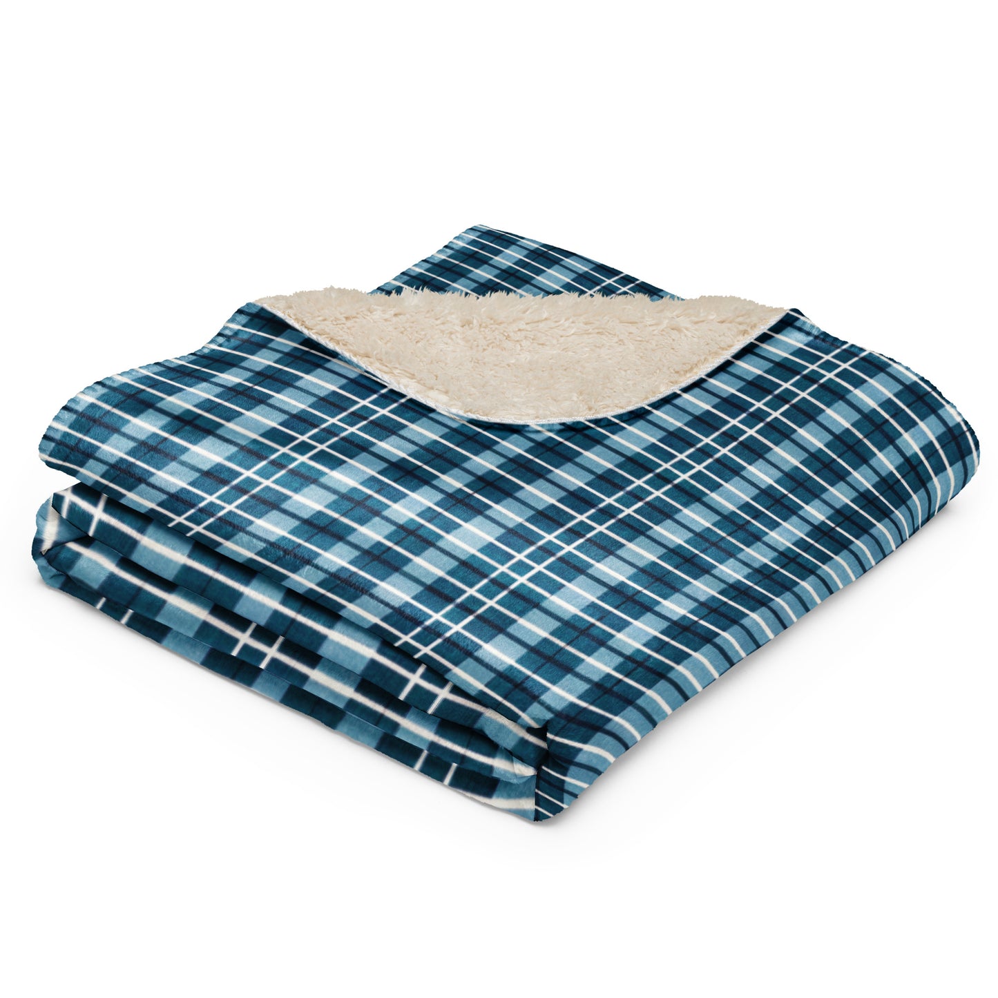 Scotsman’s Skyward Plaid Sherpa blanket