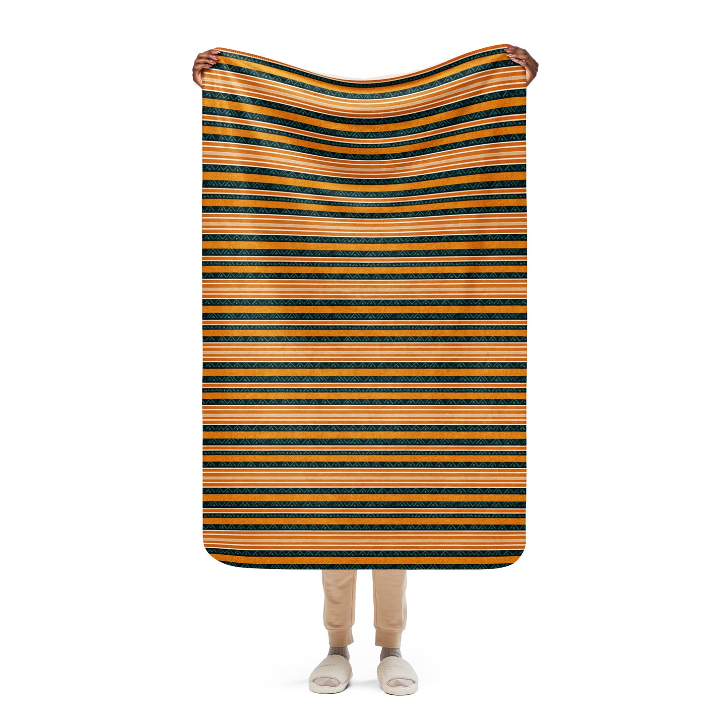 Serengeti Symphony Sherpa blanket