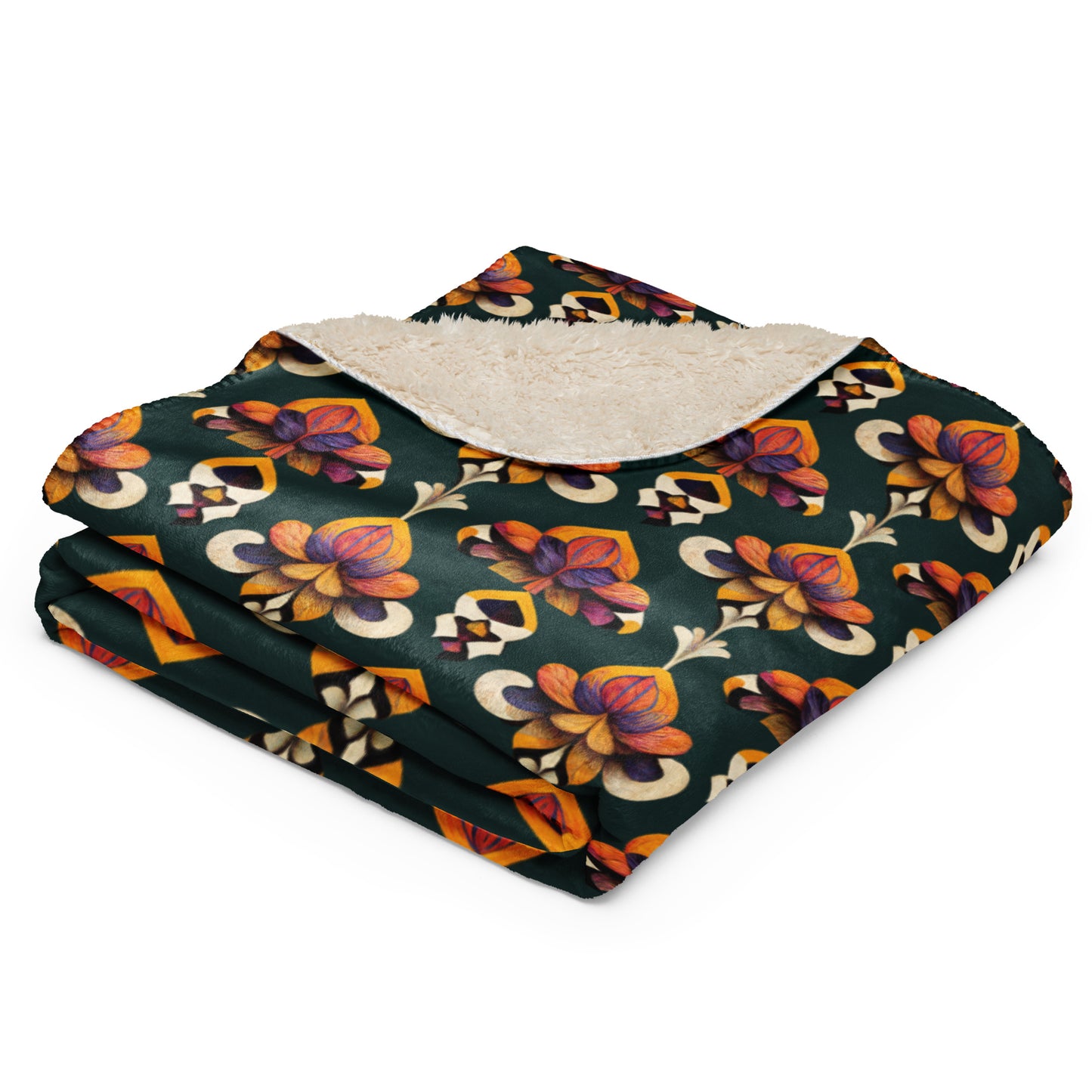 Taza’s Radiant Petals Sherpa blanket