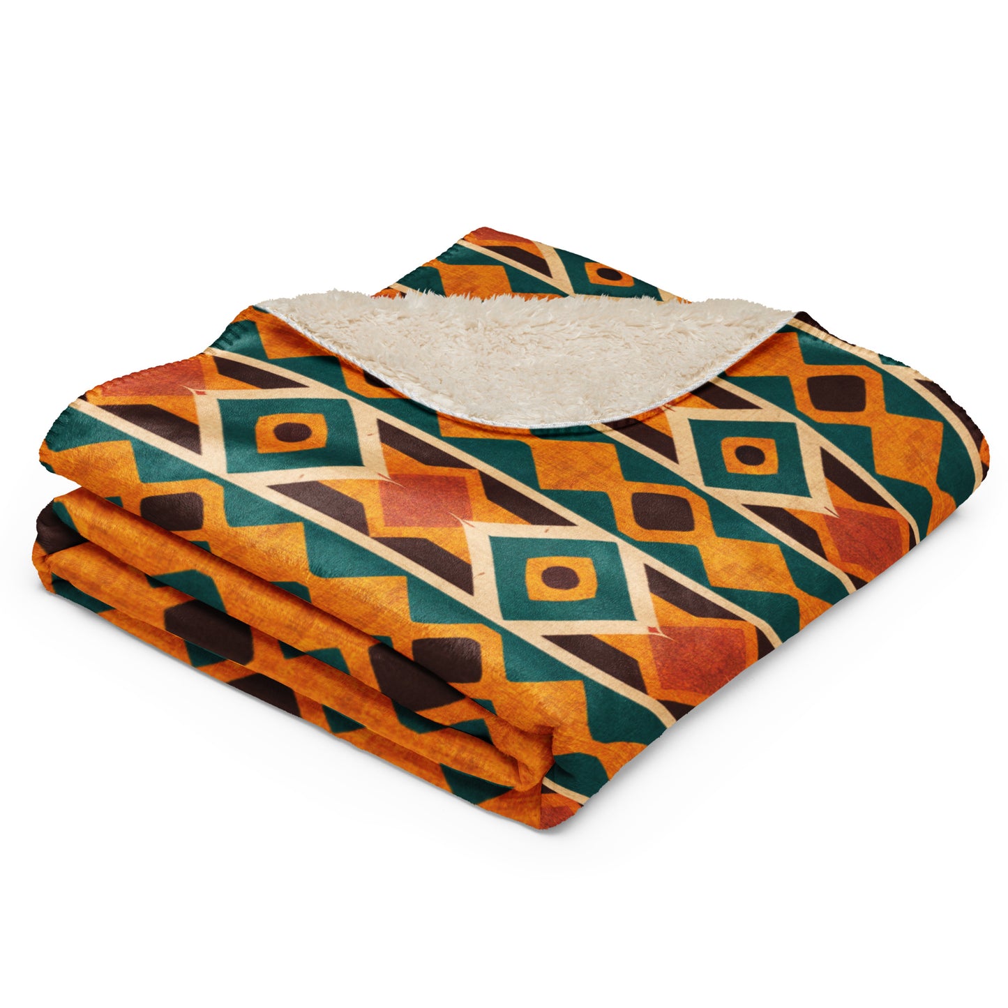 Tropical Diamond Tango Sherpa blanket