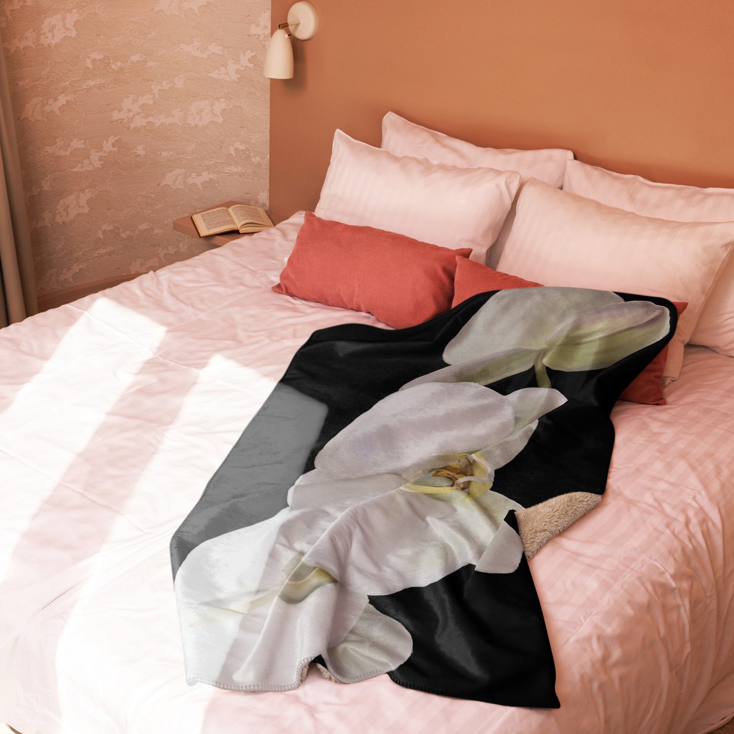 Casper’s Orchid Sherpa blanket