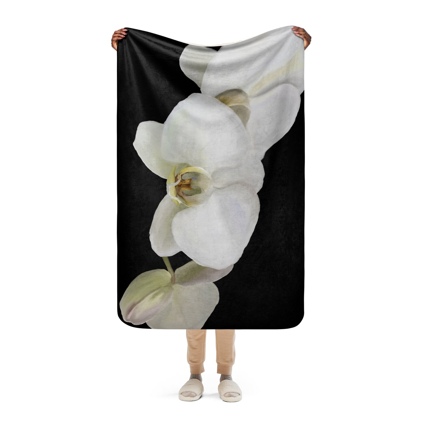 Casper’s Orchid Sherpa blanket