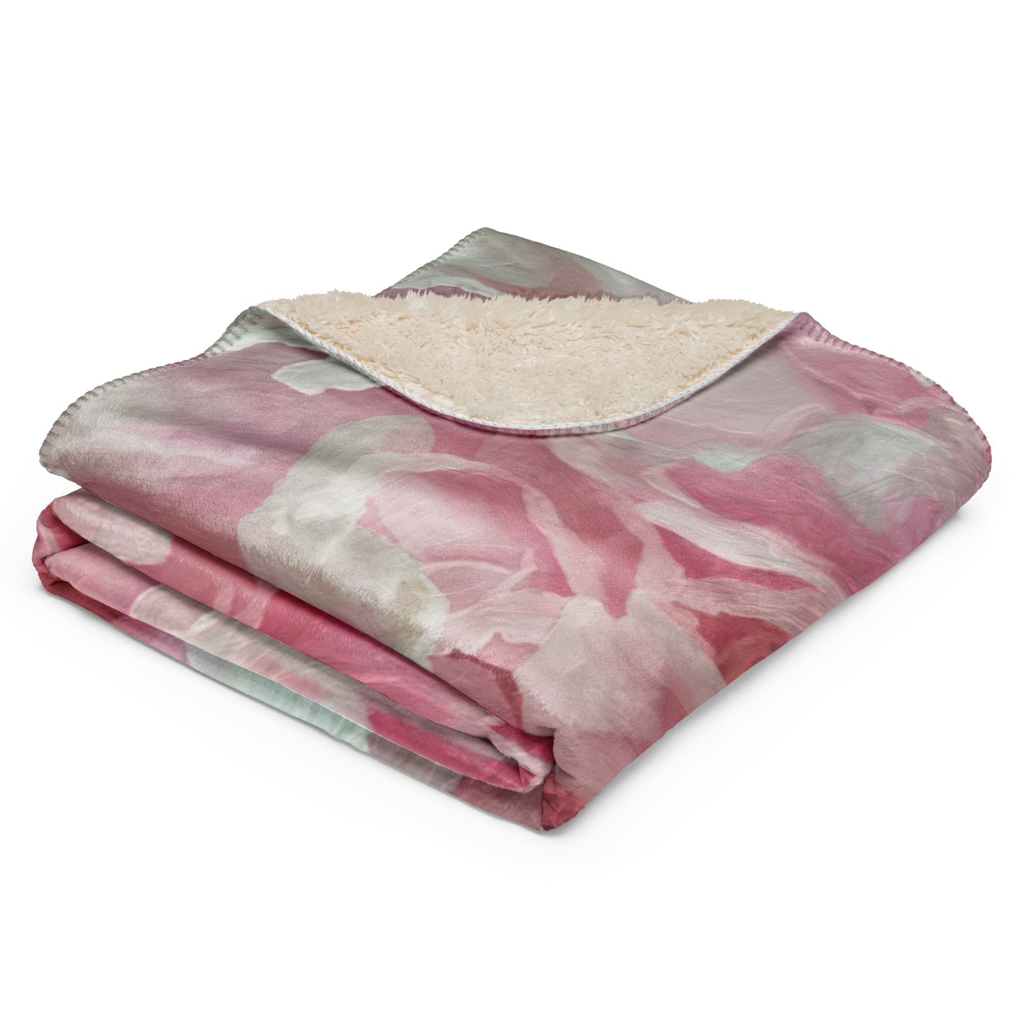 Cloey’s Peony Sherpa blanket