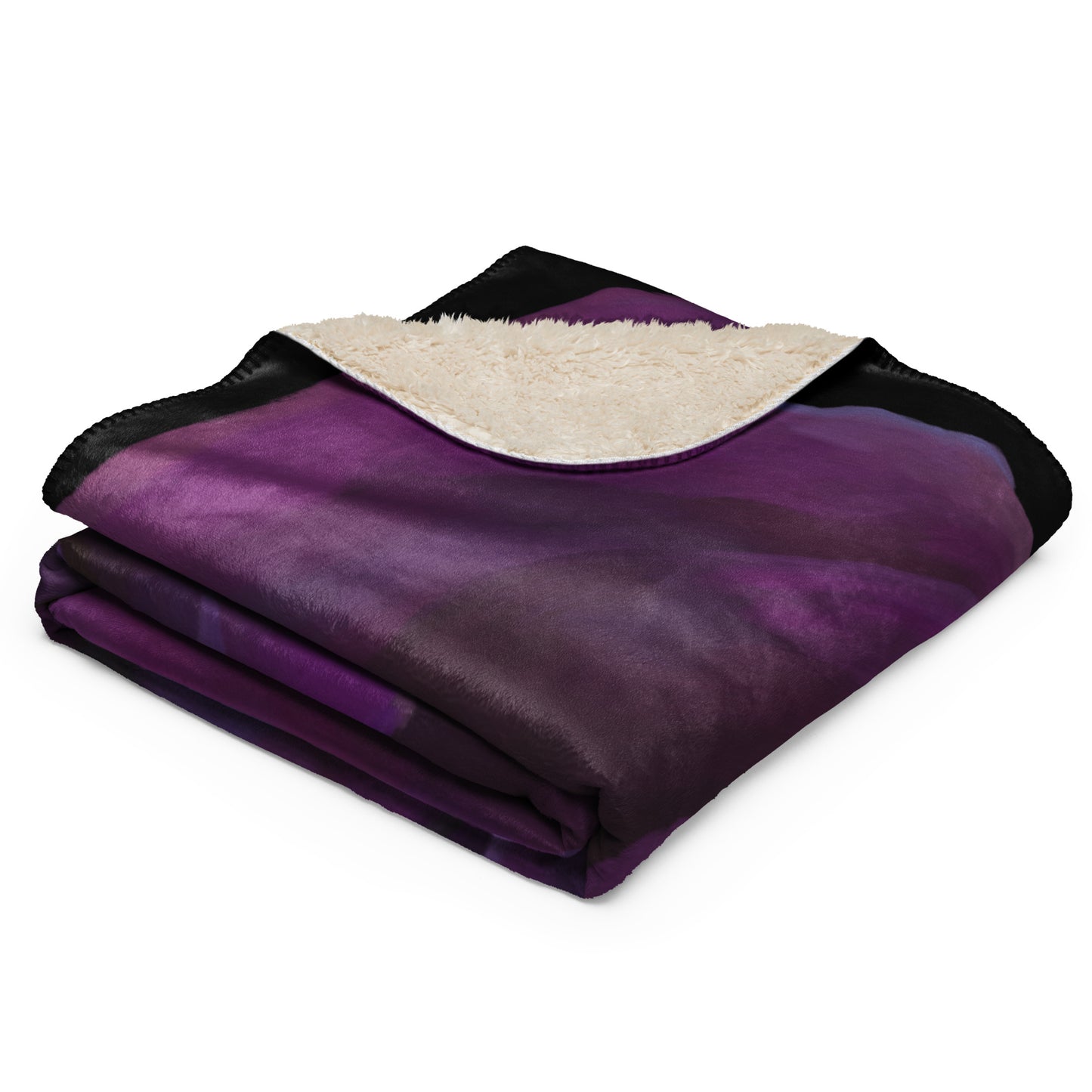 Joey’s Purple Rose Sherpa blanket