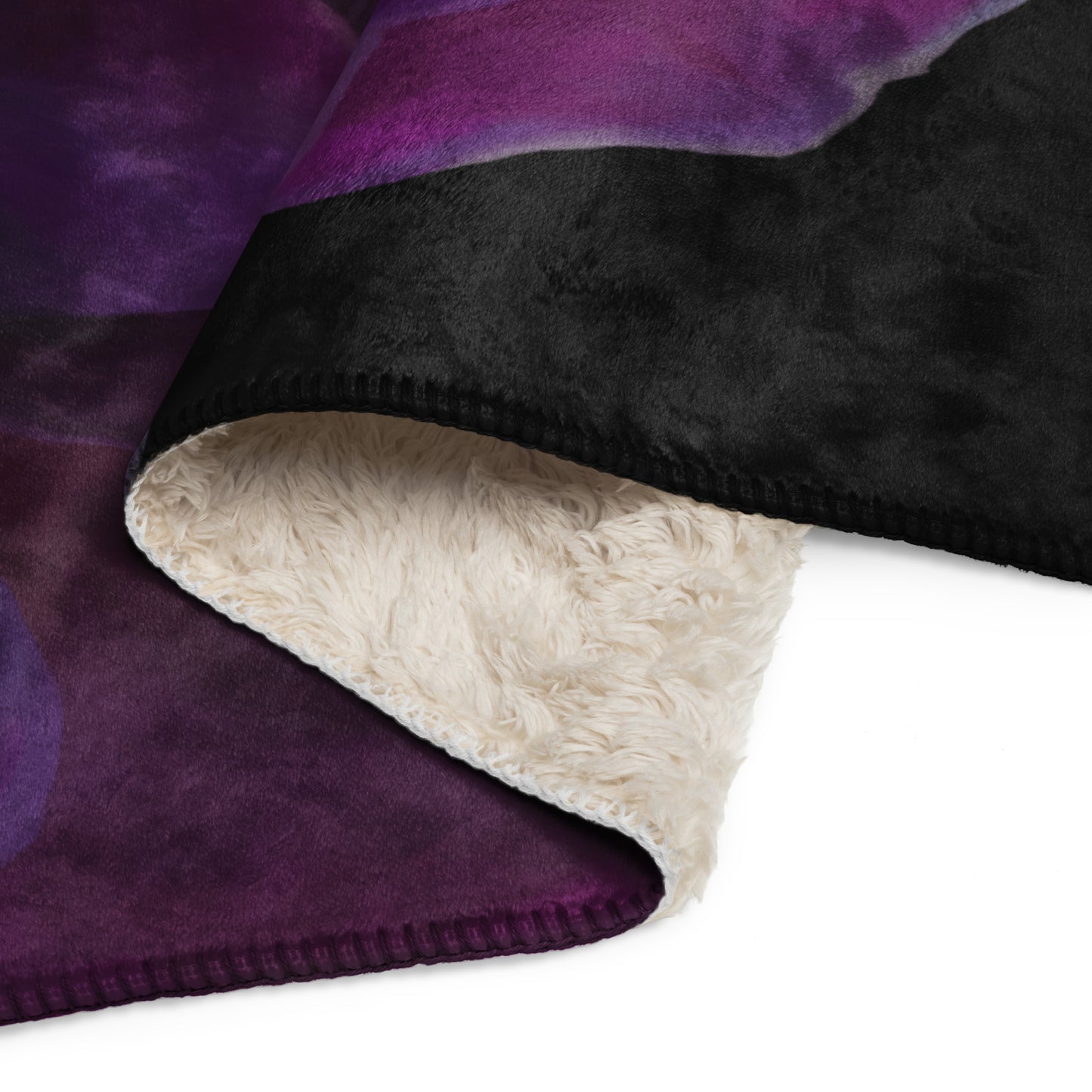 Joey’s Purple Rose Sherpa blanket