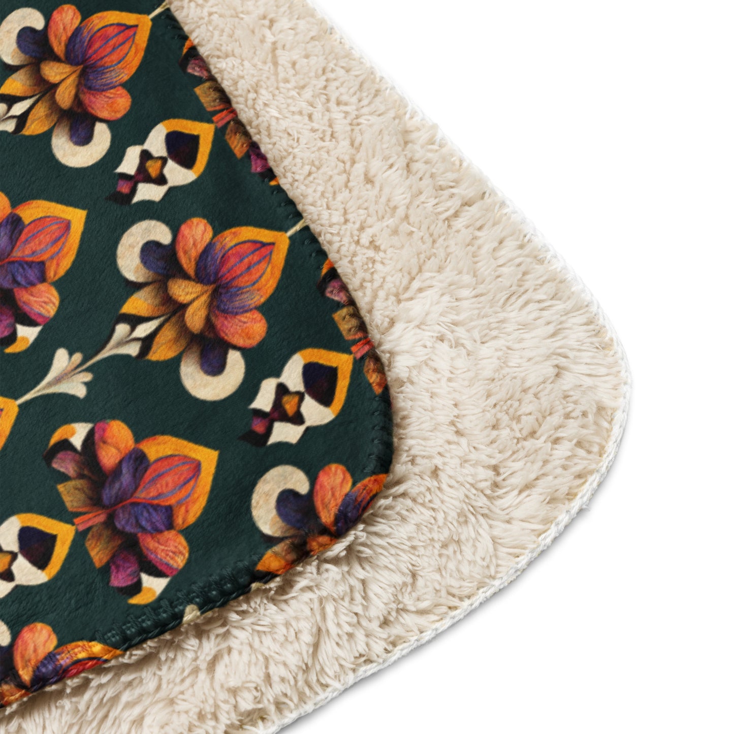 Taza’s Radiant Petals Sherpa blanket