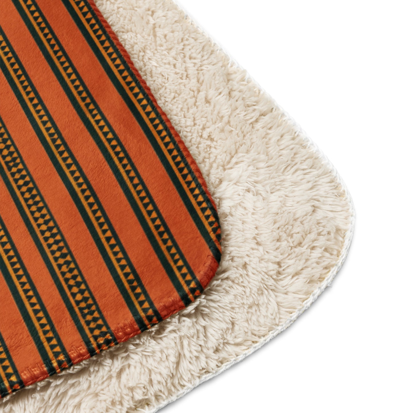 Timbuktu Tangerine Tapestry Sherpa blanket