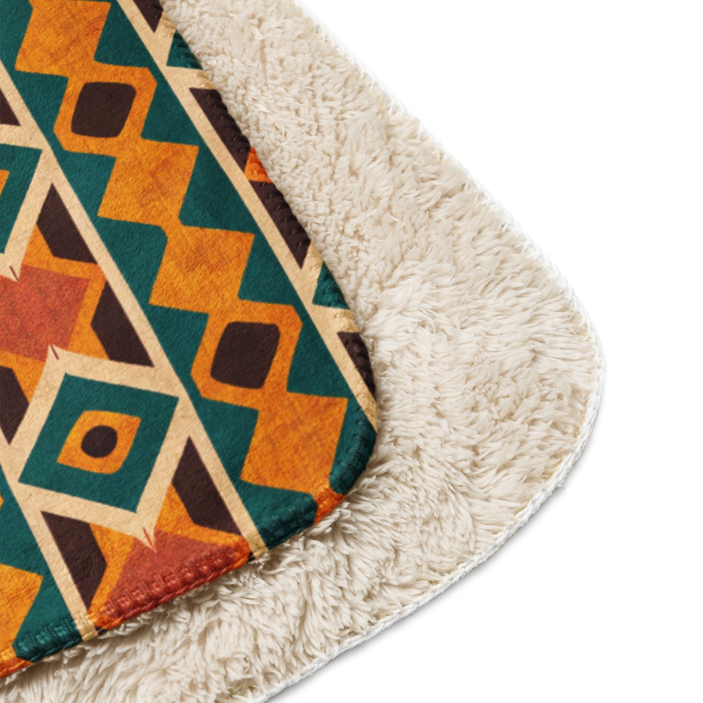 Tropical Diamond Tango Sherpa blanket