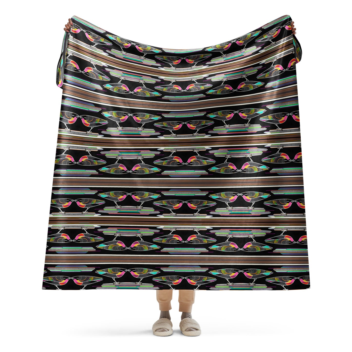 Kissing Birds Sherpa blanket