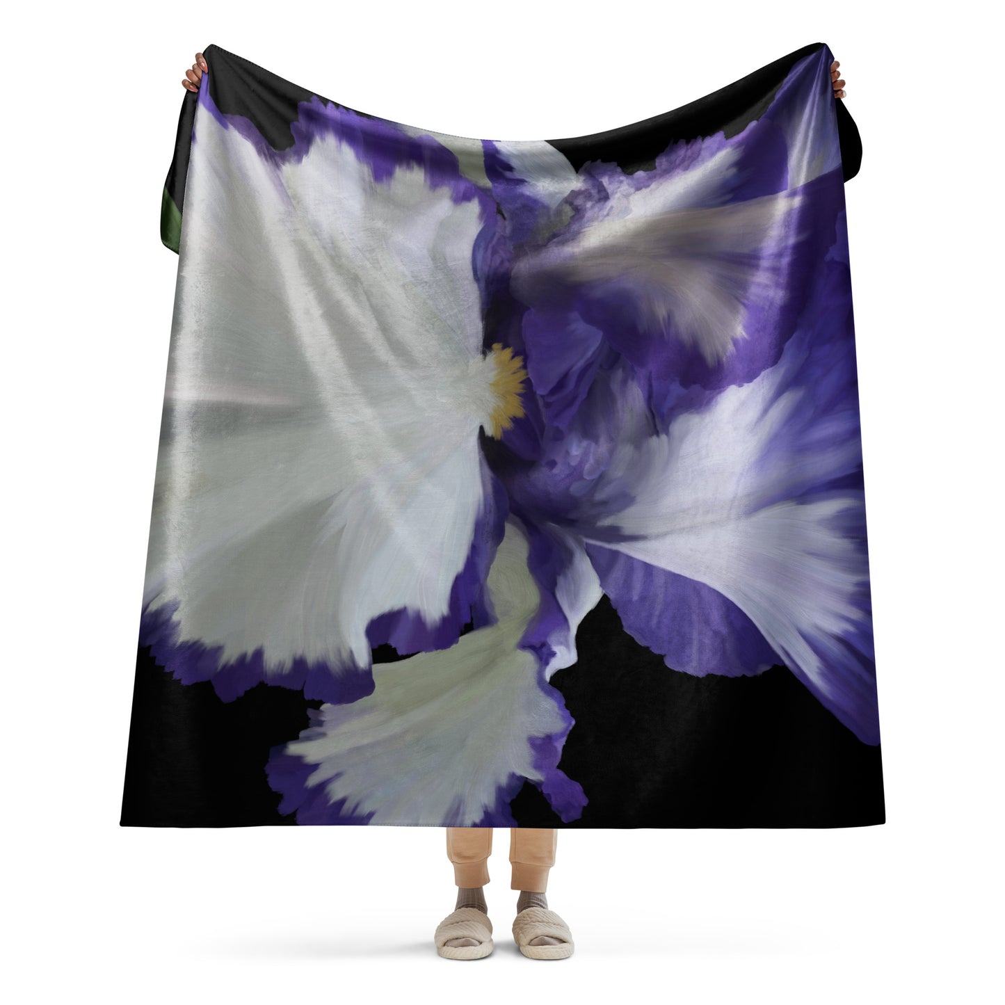 Joanne’s Iris Sherpa blanket