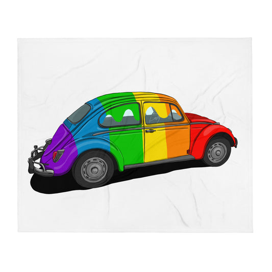 Rainbow Pride Bug Throw Blanket