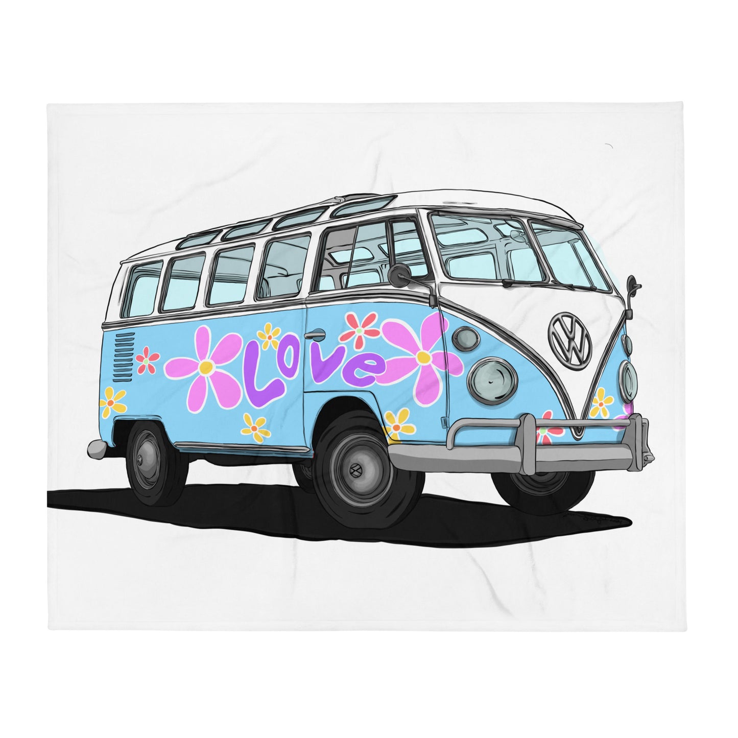 VW Love Throw Blanket