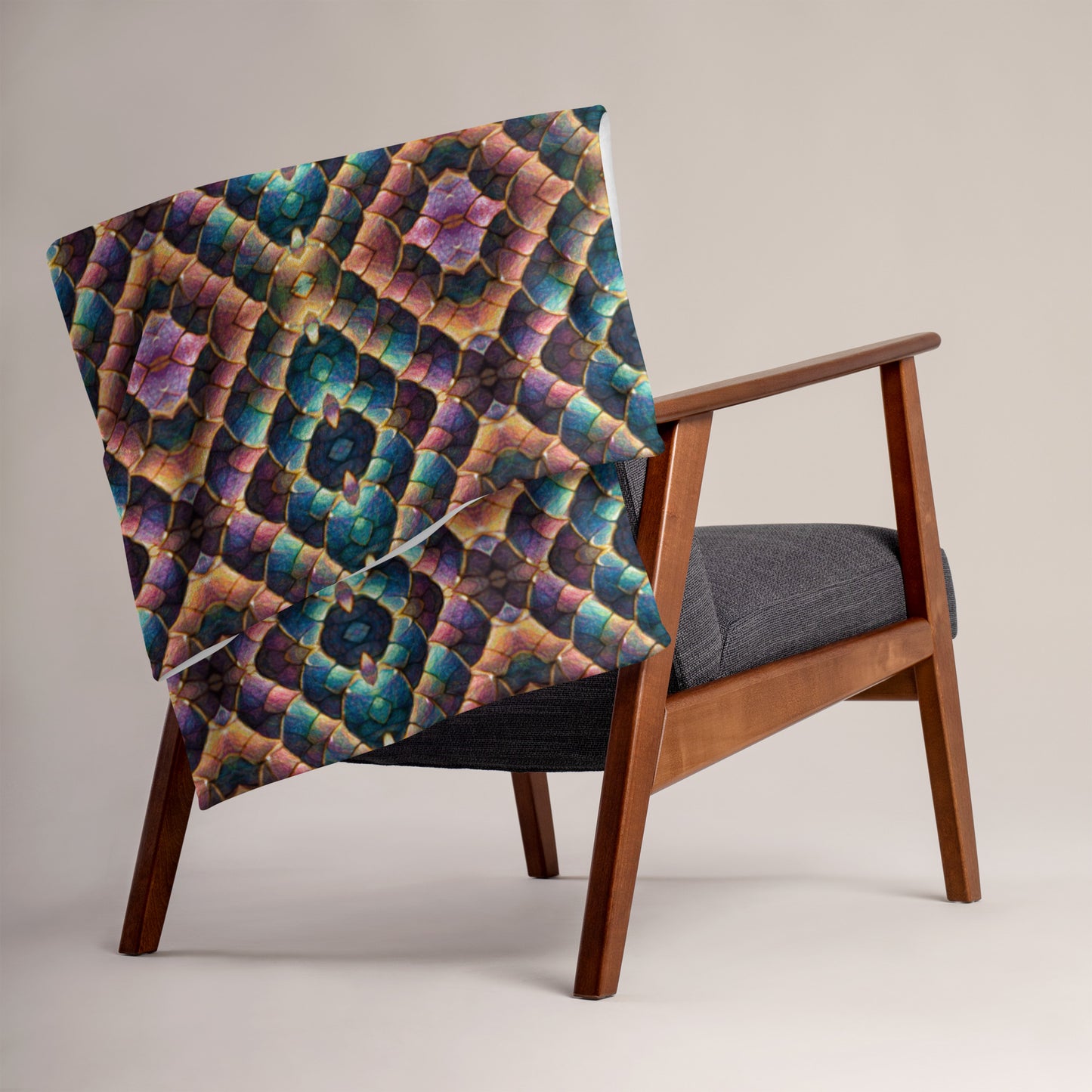 Joannesong, the Prismatic Wilderness Muse Throw Blanket