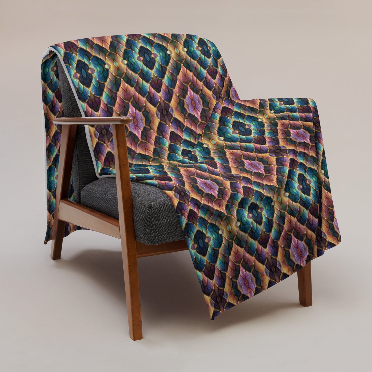 Joannesong, the Prismatic Wilderness Muse Throw Blanket