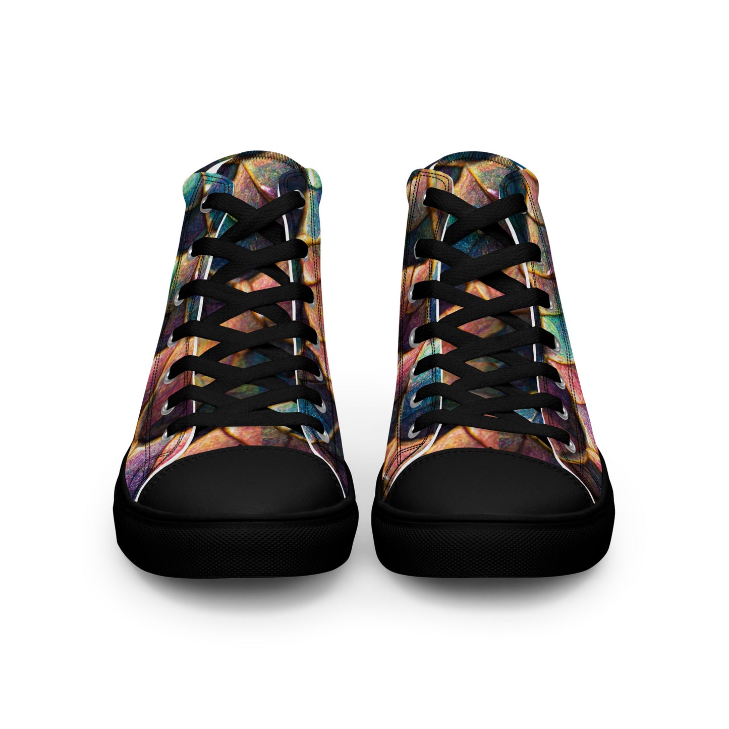 Joannesong, the Prismatic Wilderness Muse Women’s high top canvas shoes