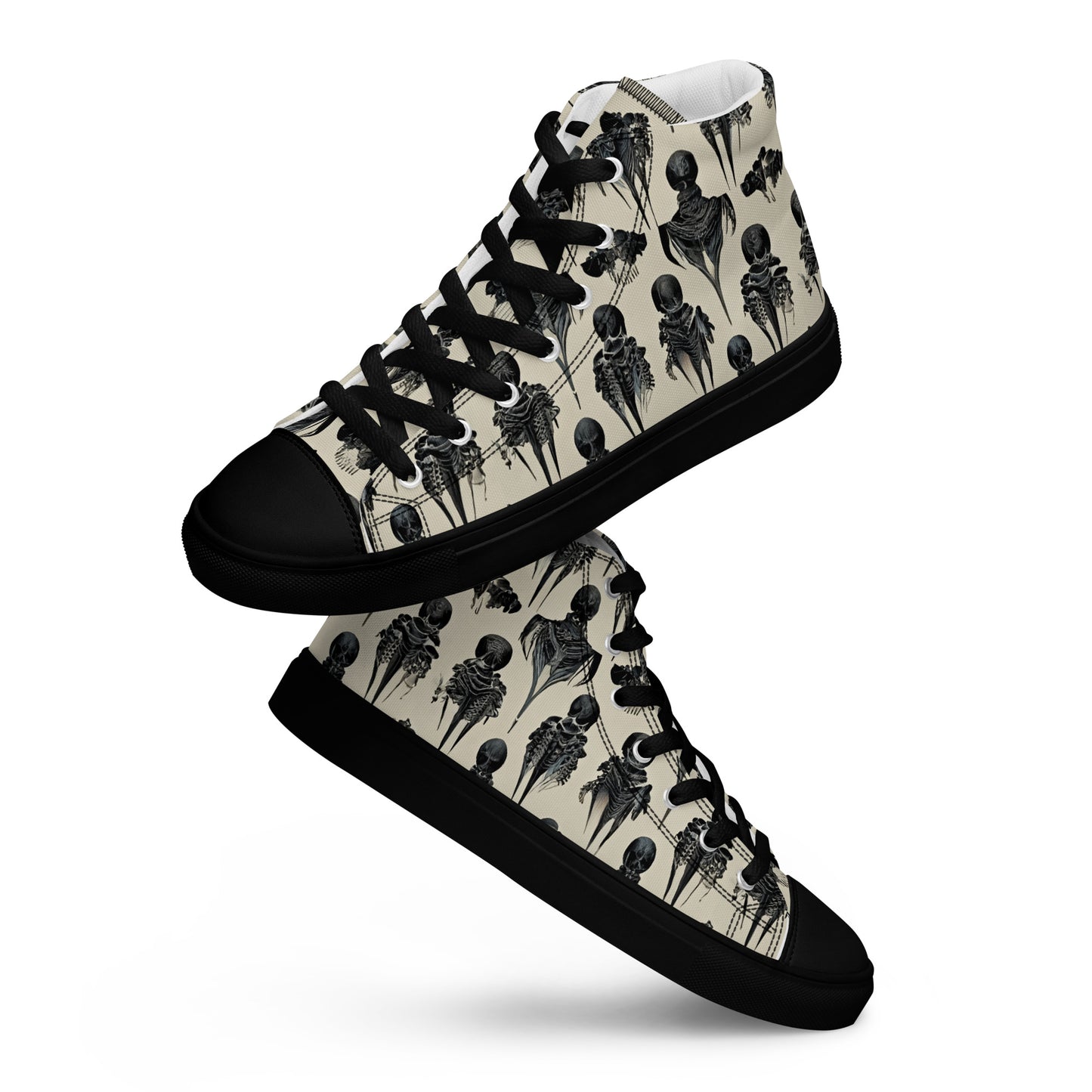 Bone Dance Women’s high top canvas shoes