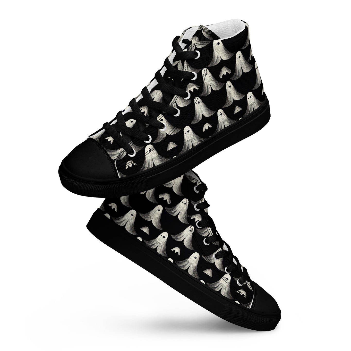 Ghostly Illusions Women’s high top canvas shoes