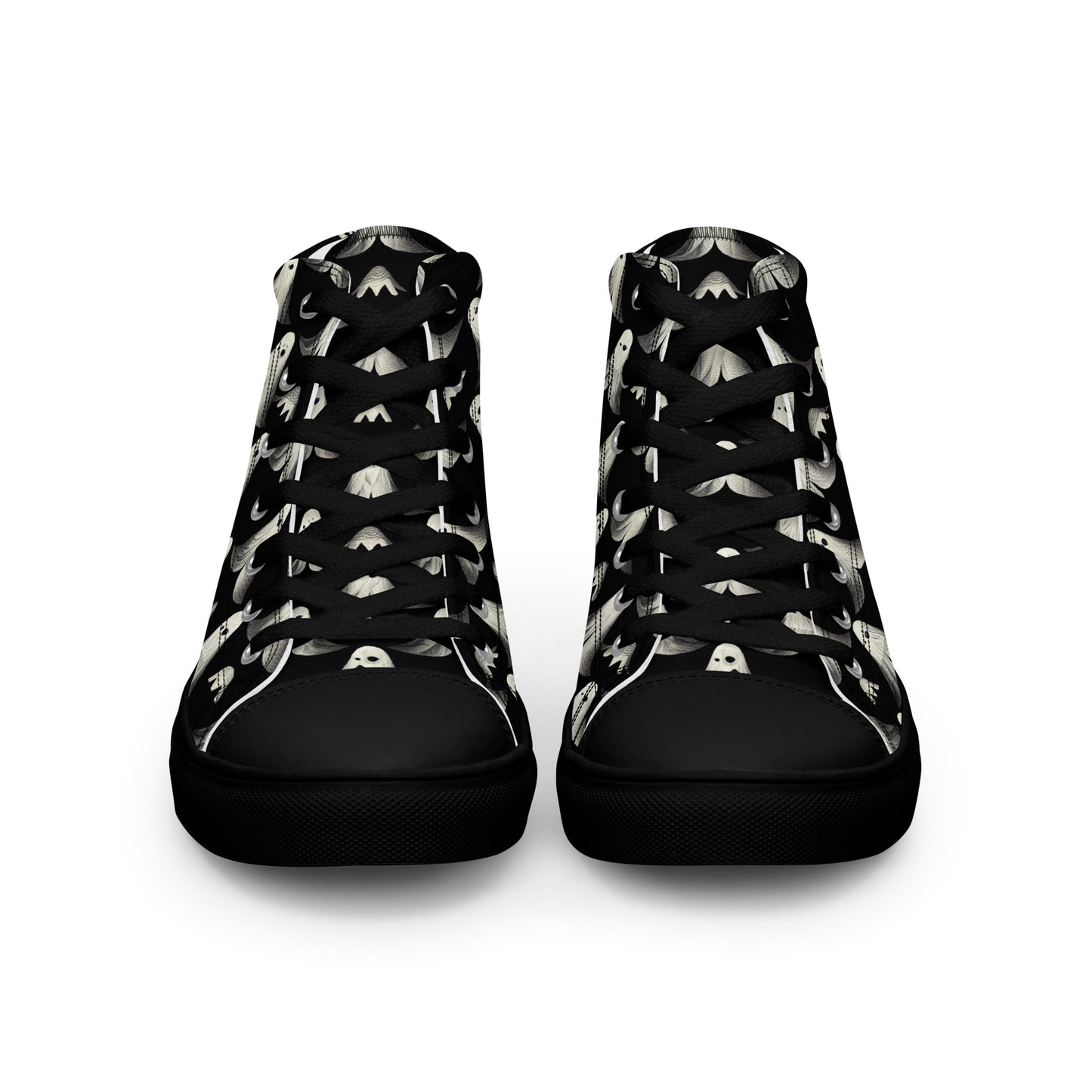 Ghostly Illusions Women’s high top canvas shoes